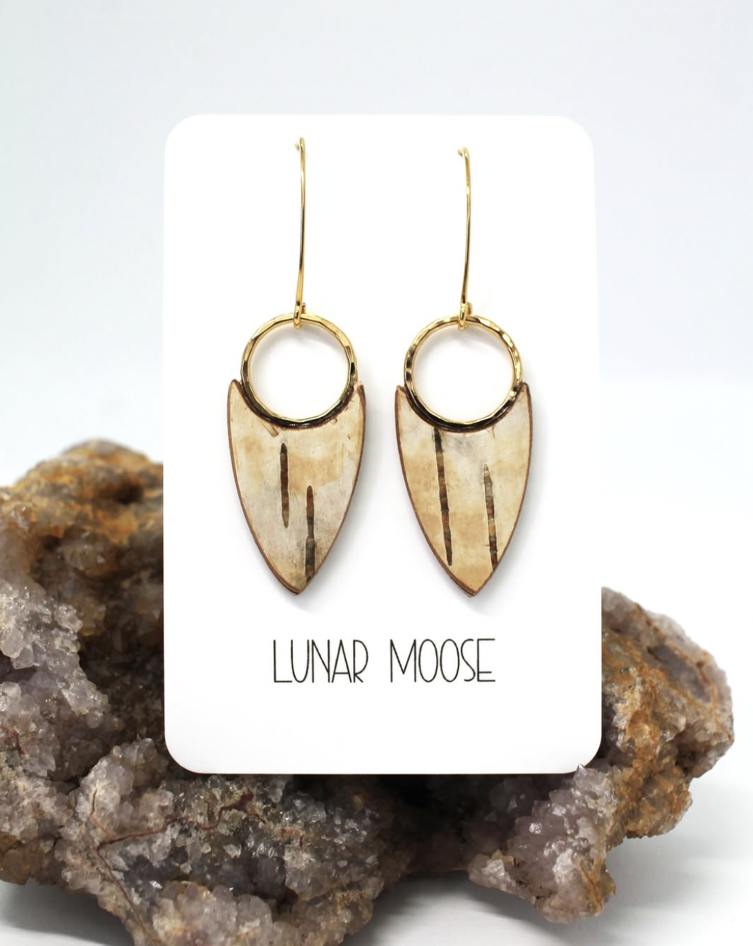 Lunar Moose Earrings
