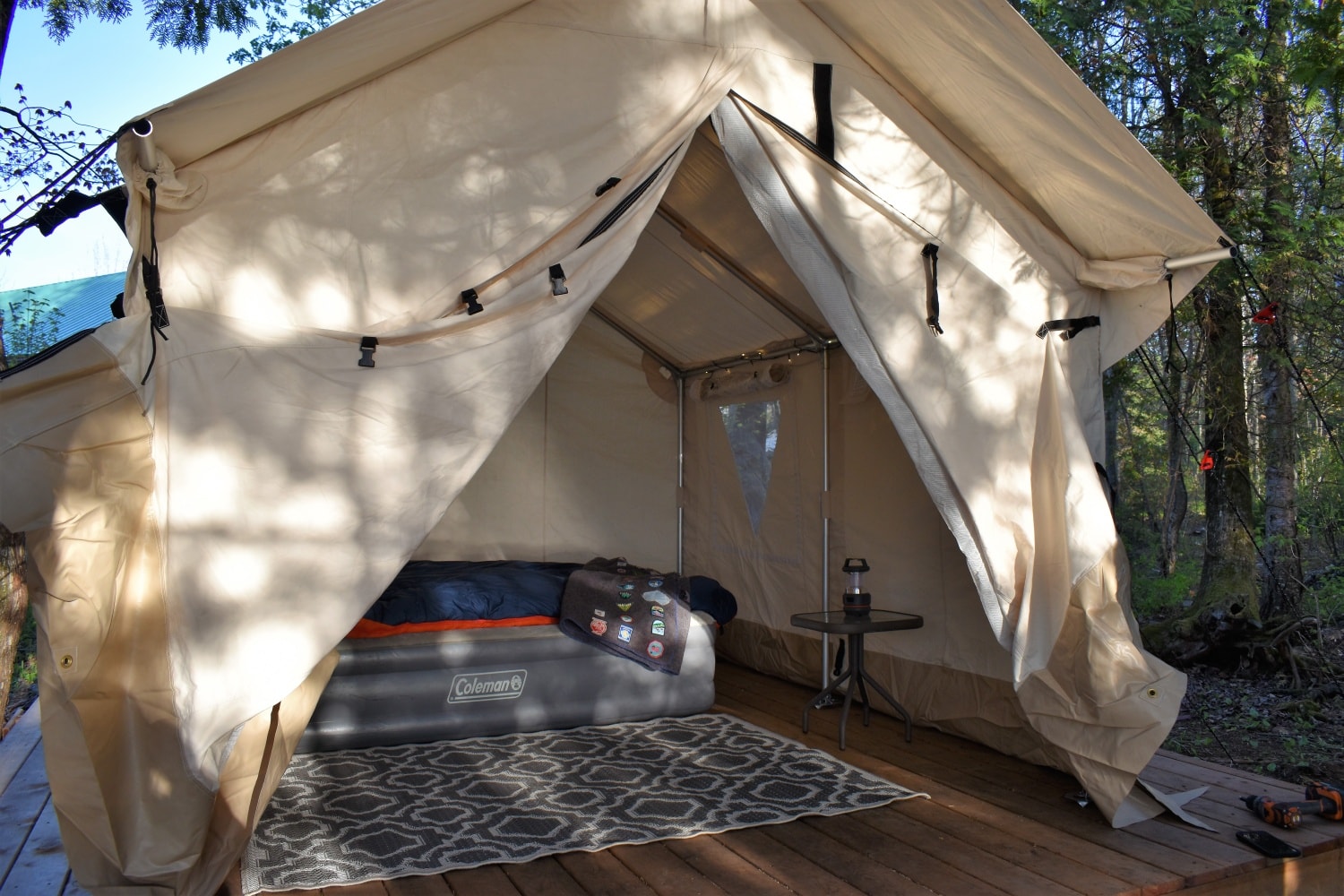 glamping yurt at Forest the Canoe guided tours sault ste marie ontario.jpg