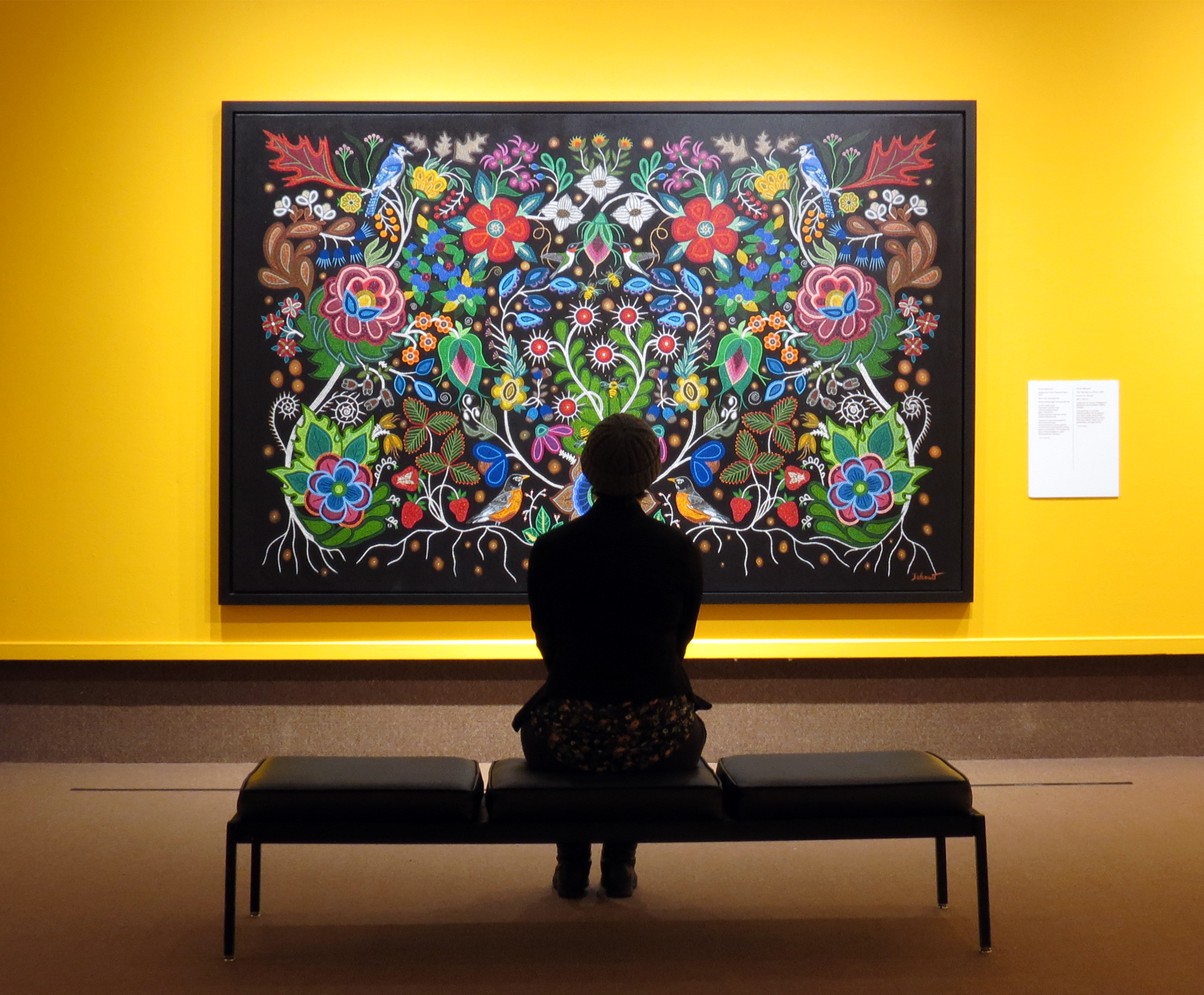 Viewing an exhibit @ Thunder Bay Art Gallery