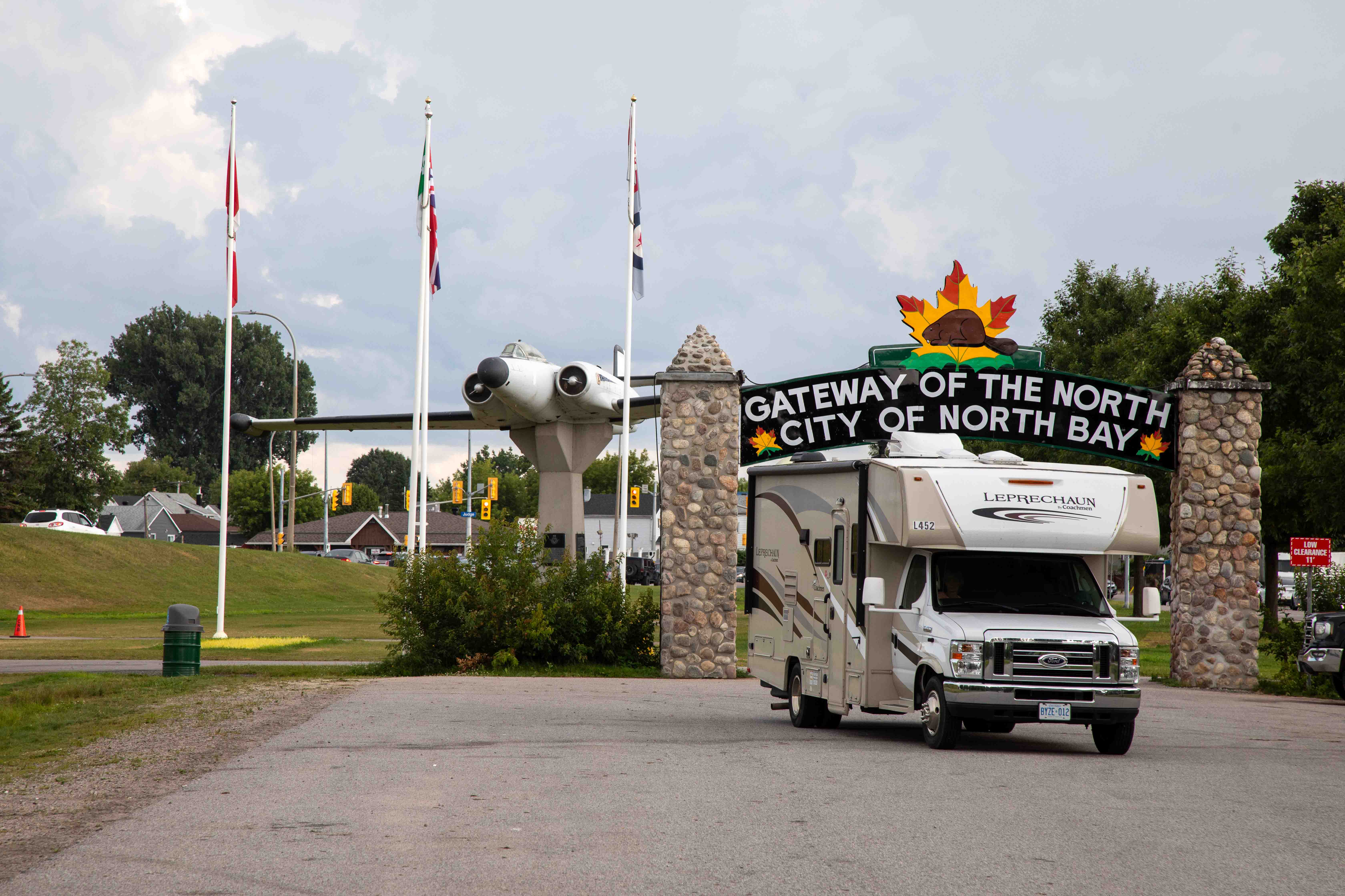 North Bay Gateway Sign with RV