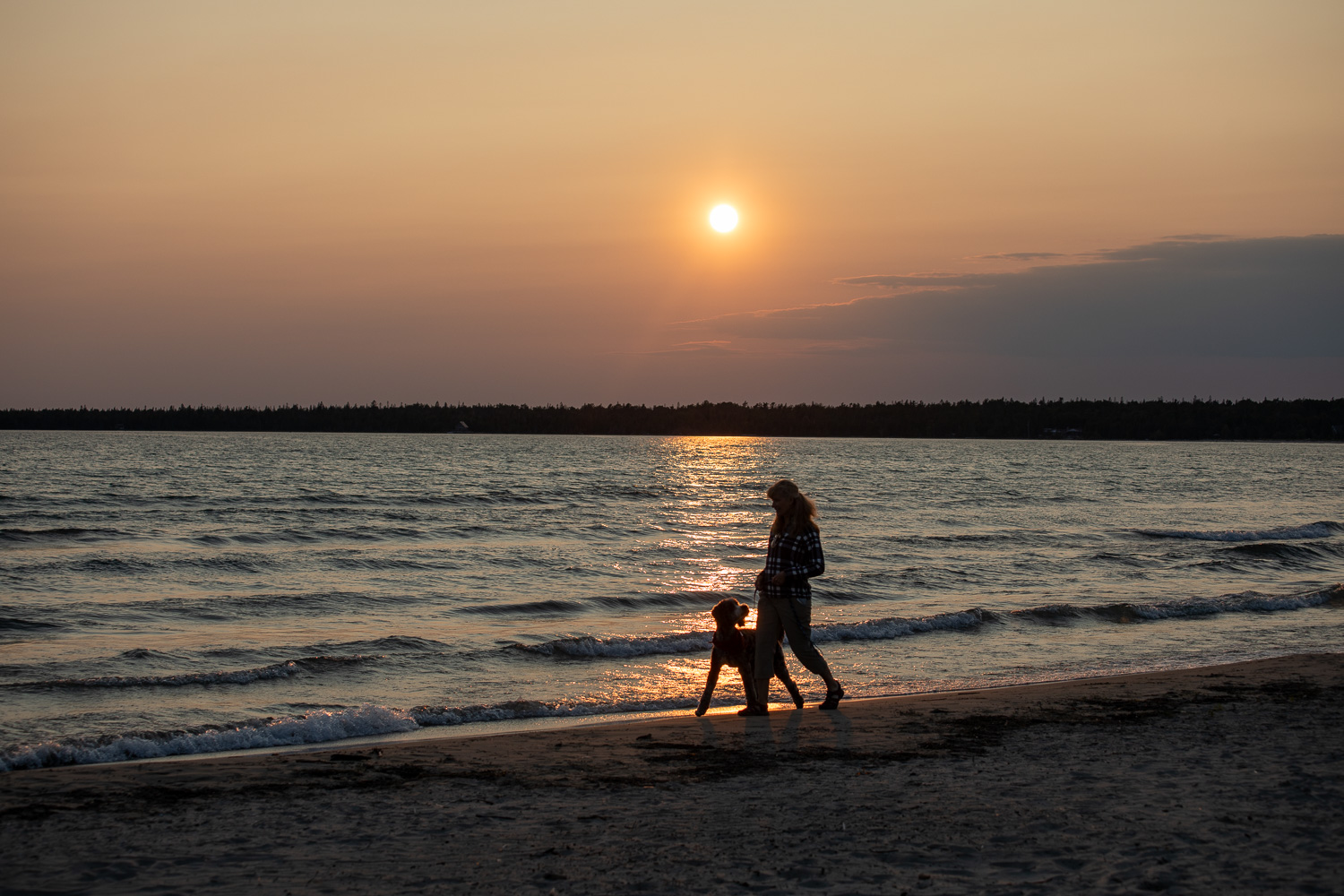 Sunset at the Beach - Manitoulin Island