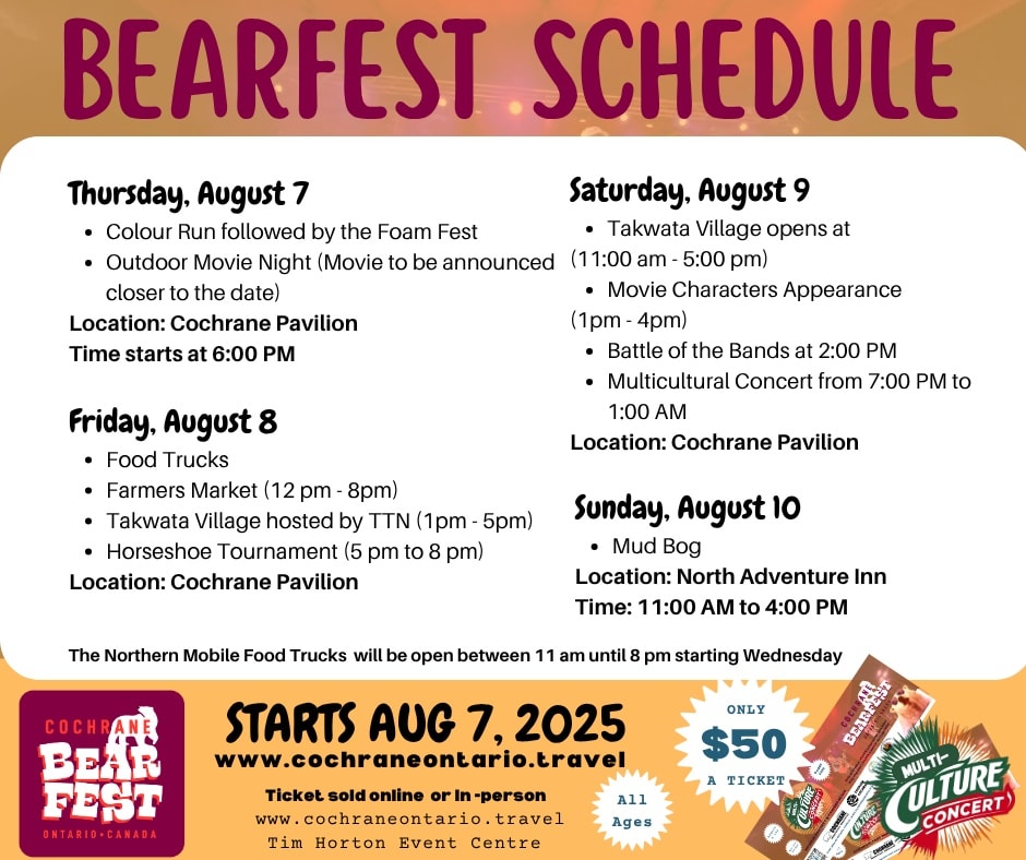 Bearfest 2025 schedule
