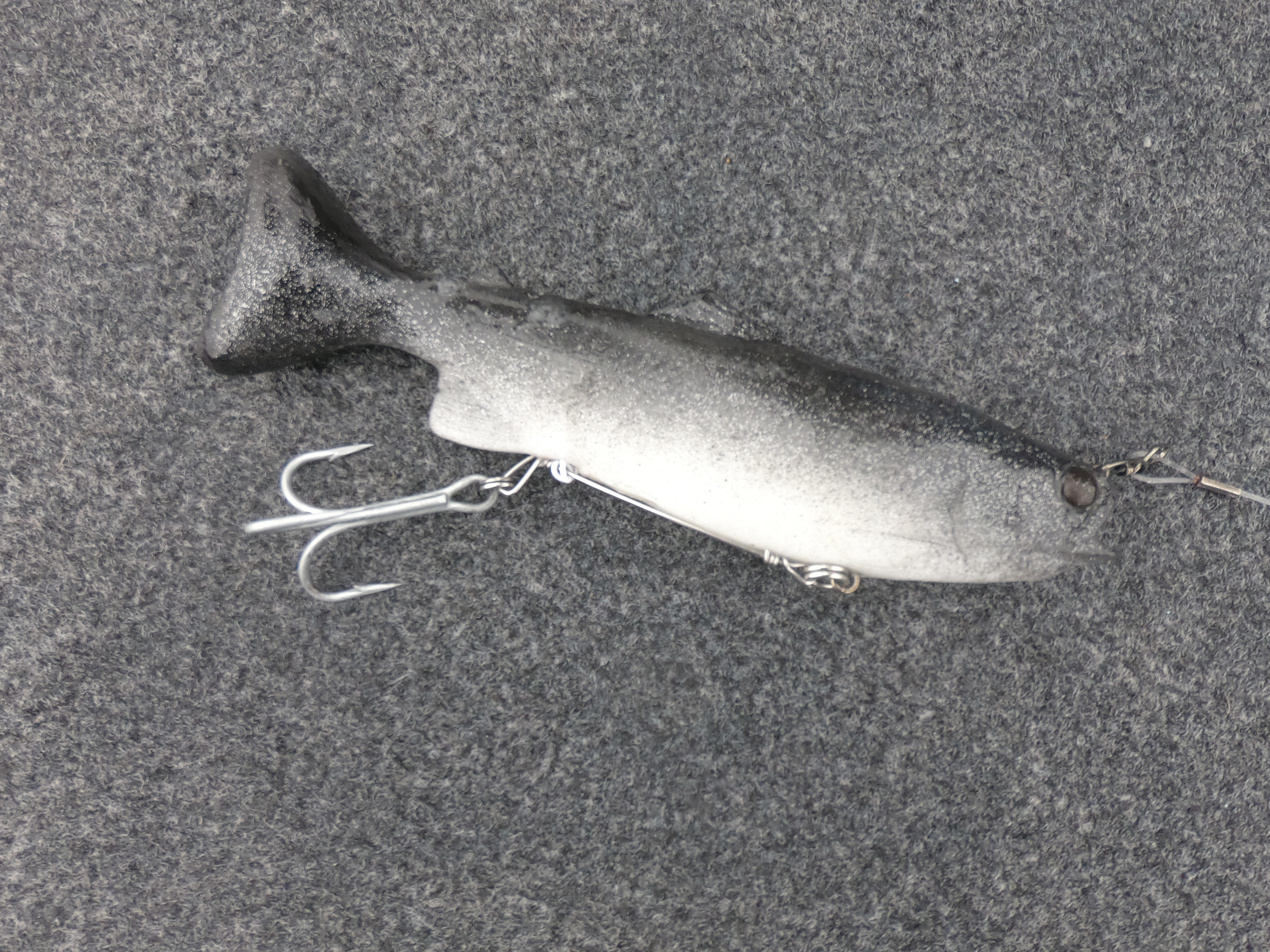 Life-like lures like this swimbait are effective at catching muskies!