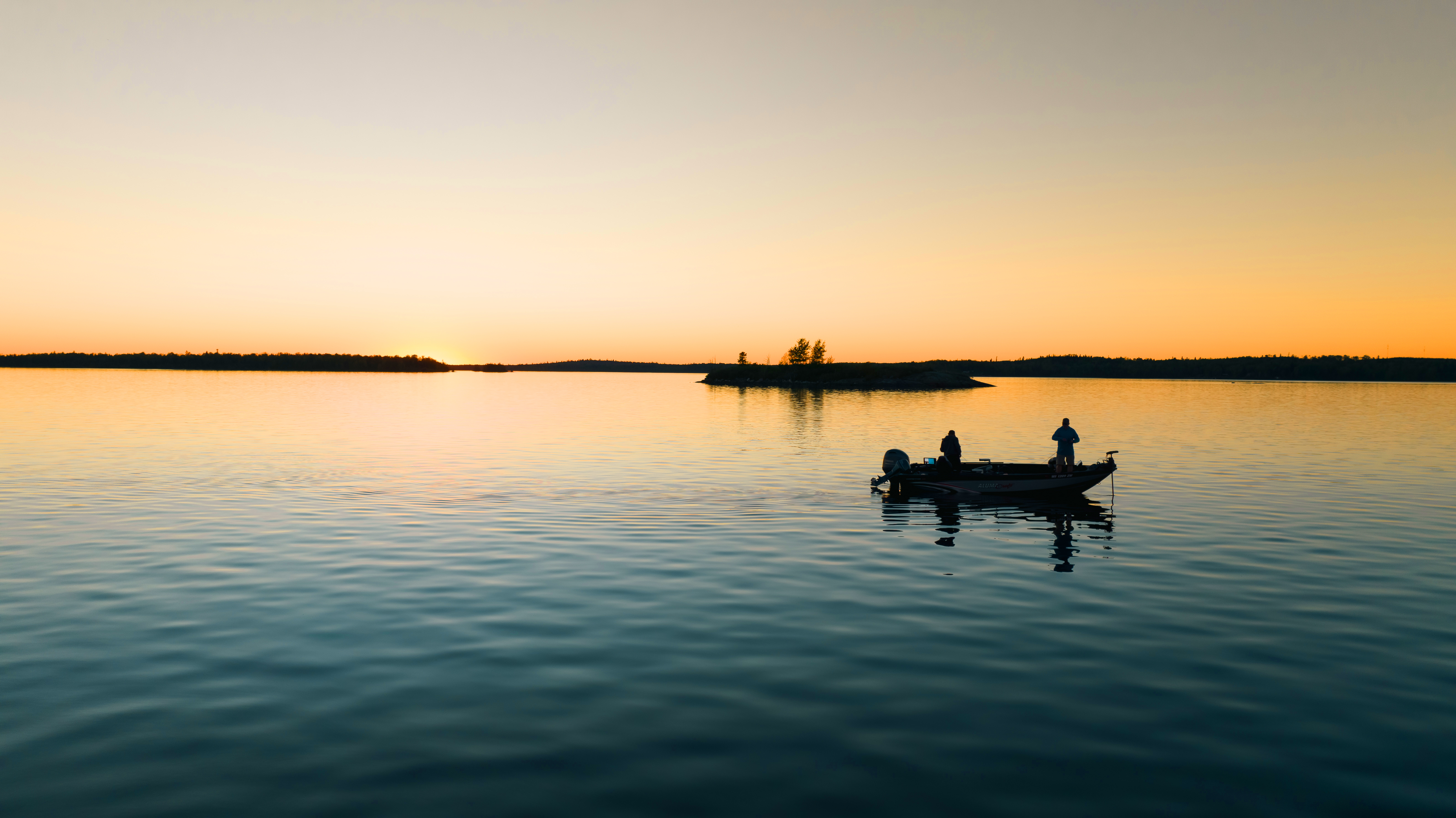 The Canadian Experience Show fishing at sunset