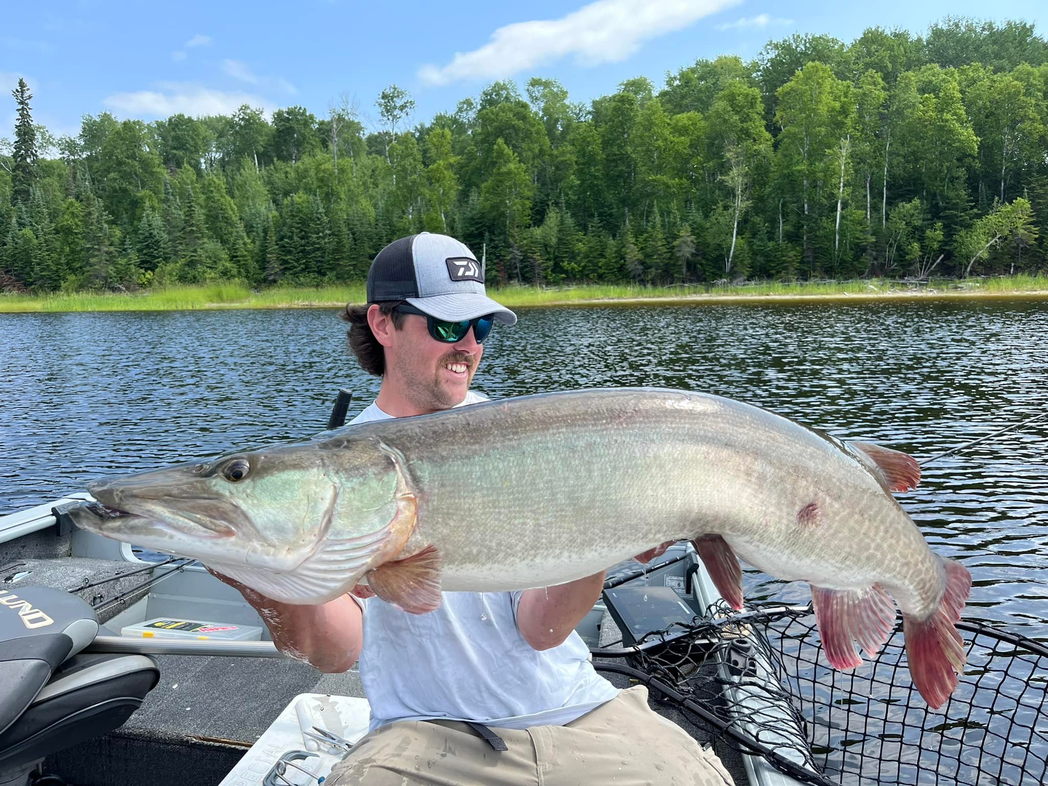 Huge muskie caught on Lac Seul at Winoga Lodge.