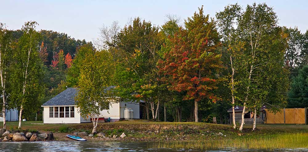 cabin lakeside