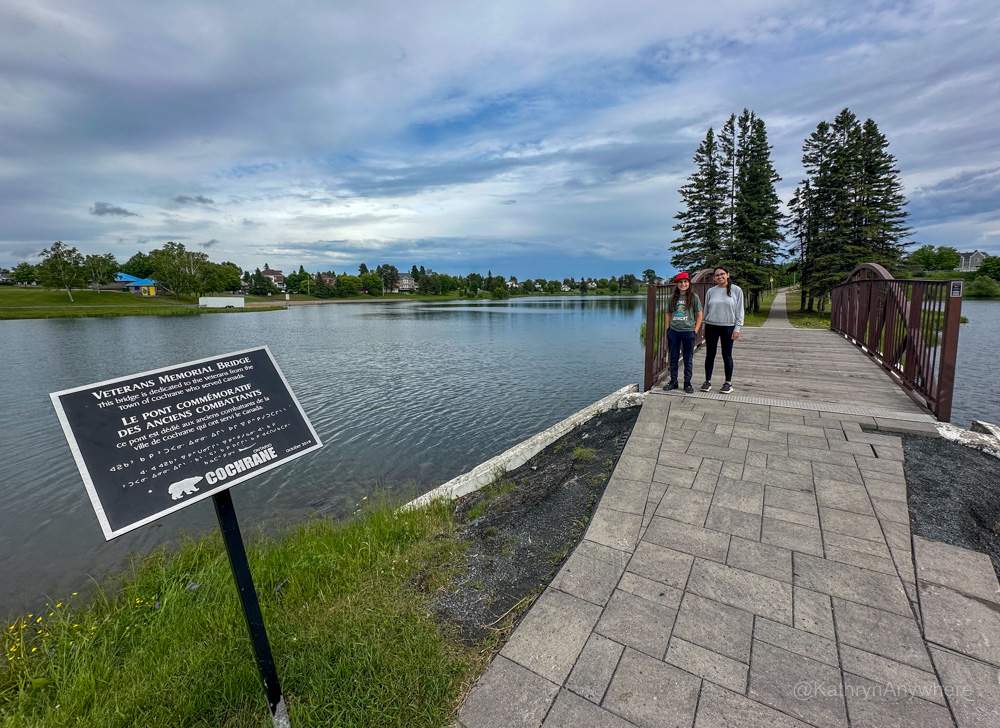 Cochrane Ontario Commando Park veteran_s memorial bridge