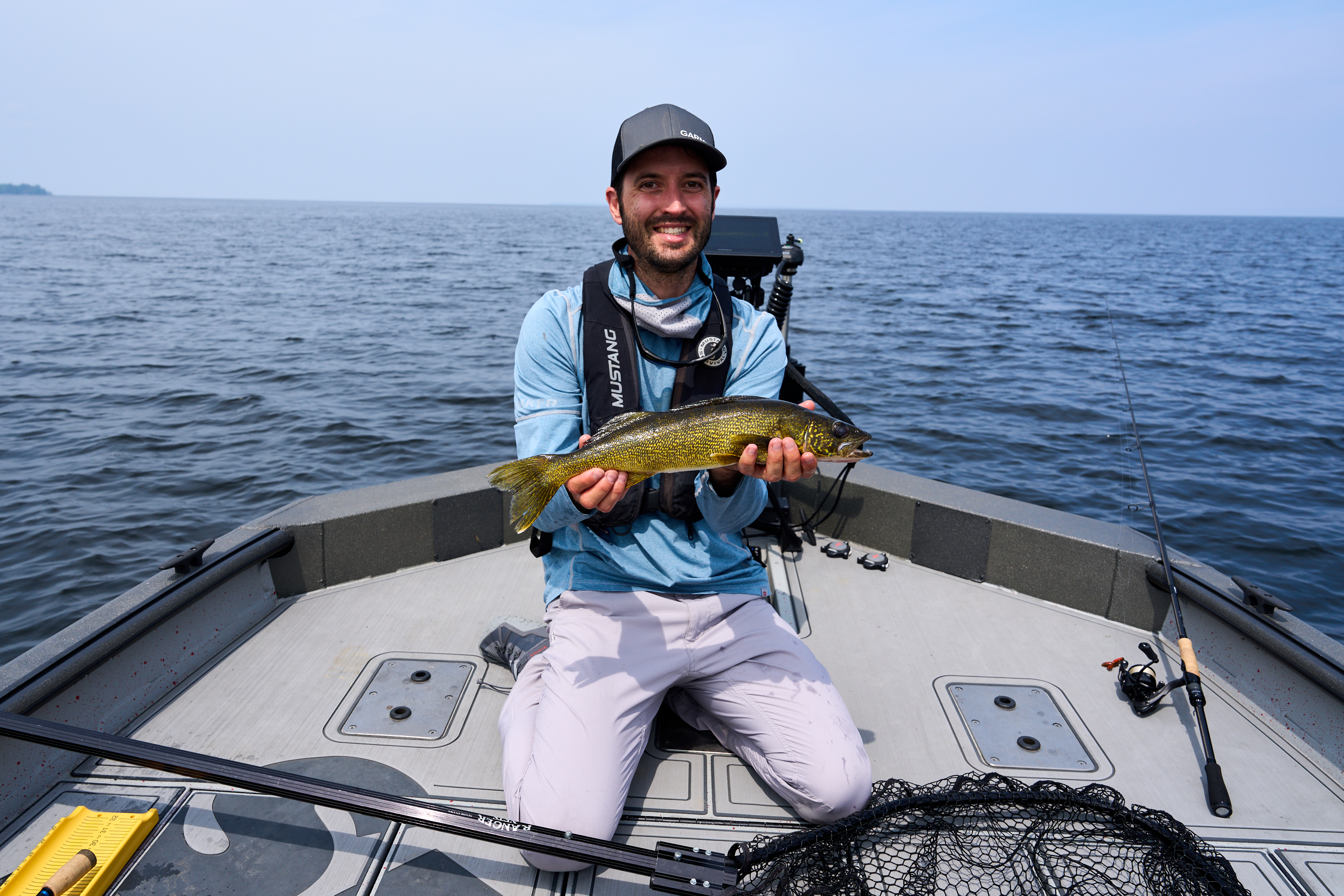 Man with Fish on Lake Nipissing