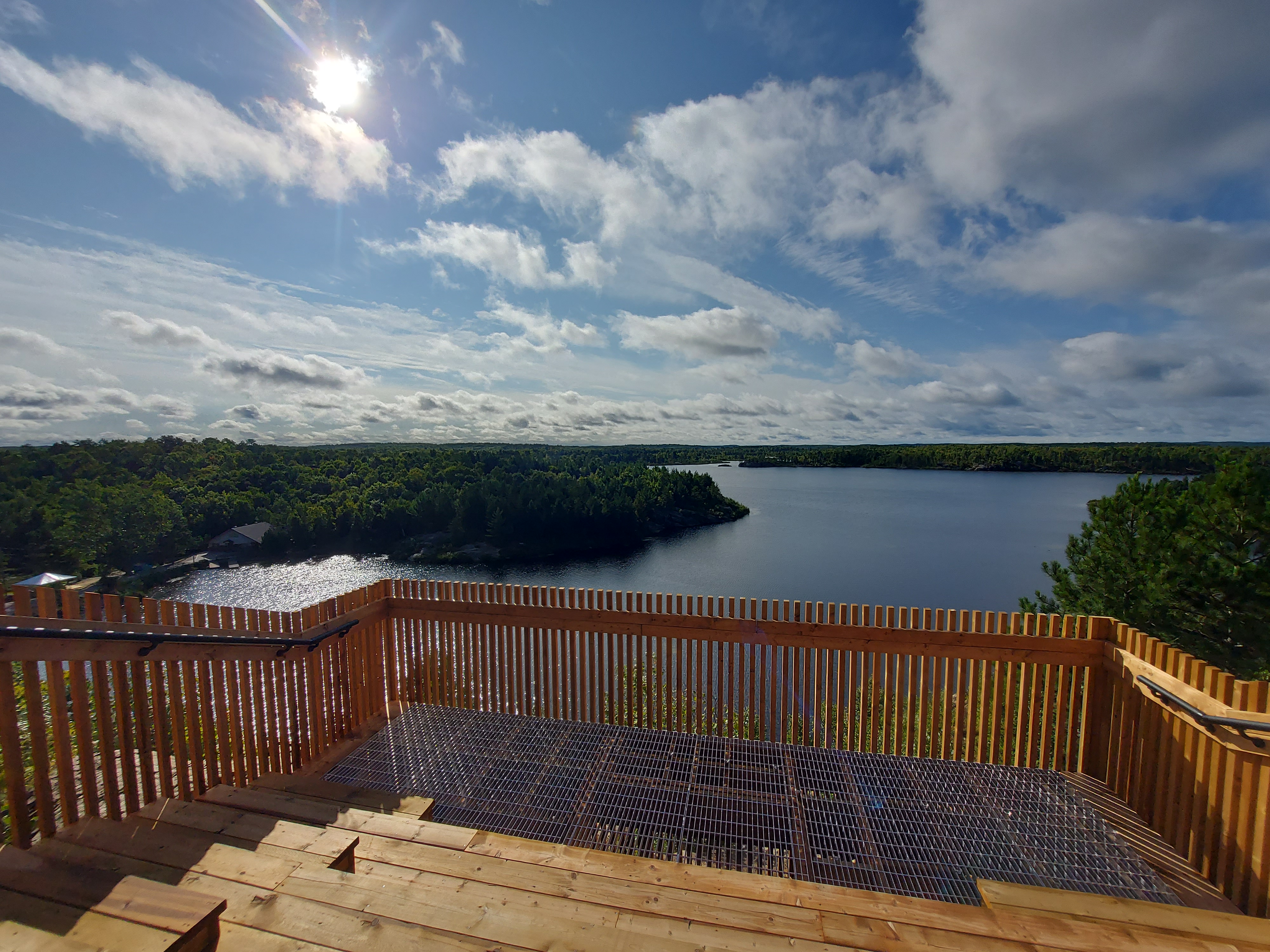 Nancy's Way Lookout over lake