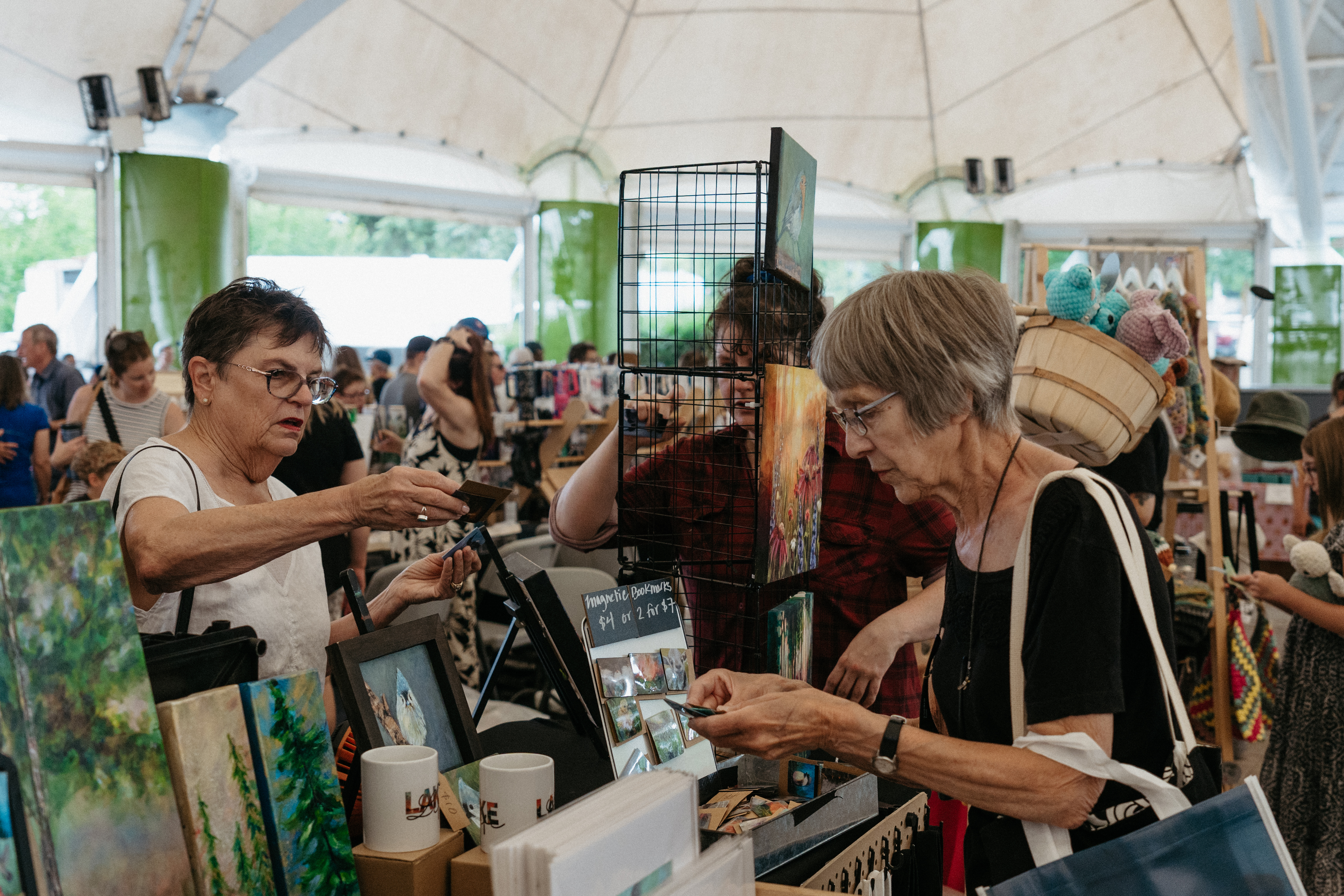 The Matiowski Farmers market is where many local Kenora artists and crafters sell their wares.