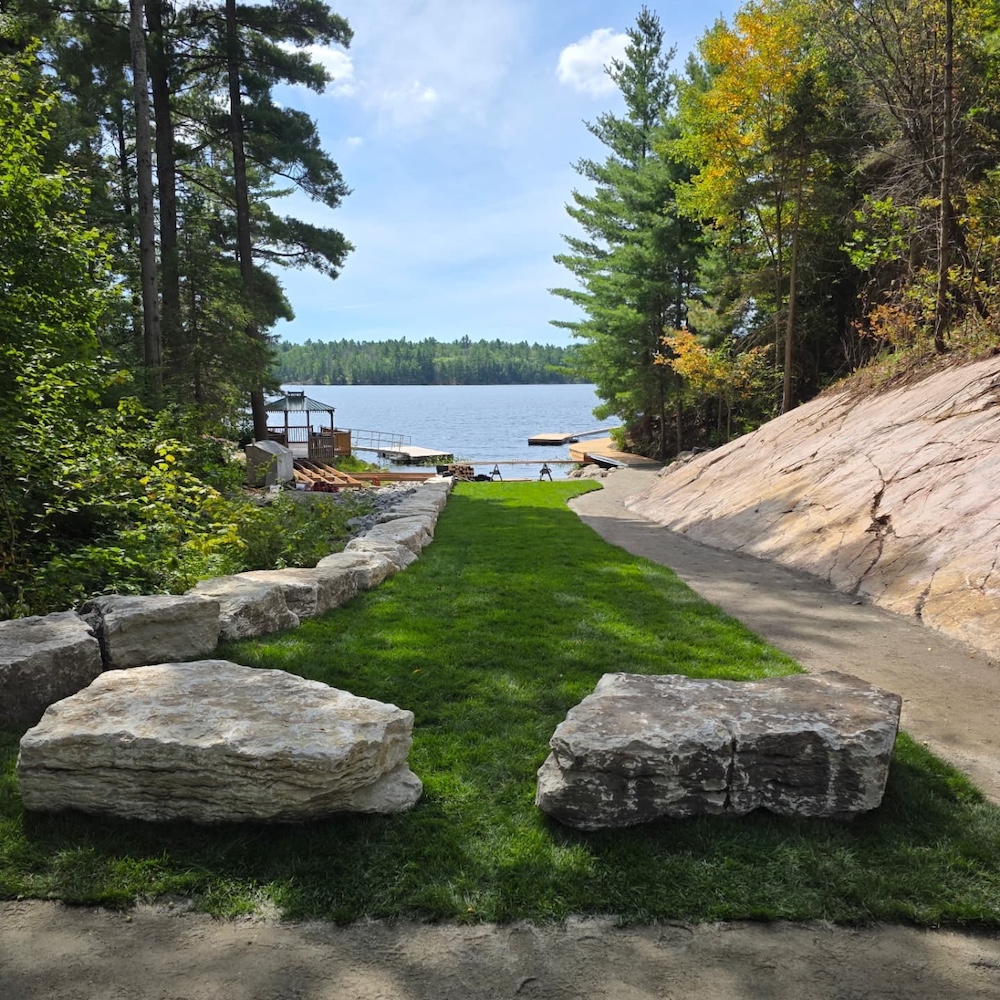Grass leading to water