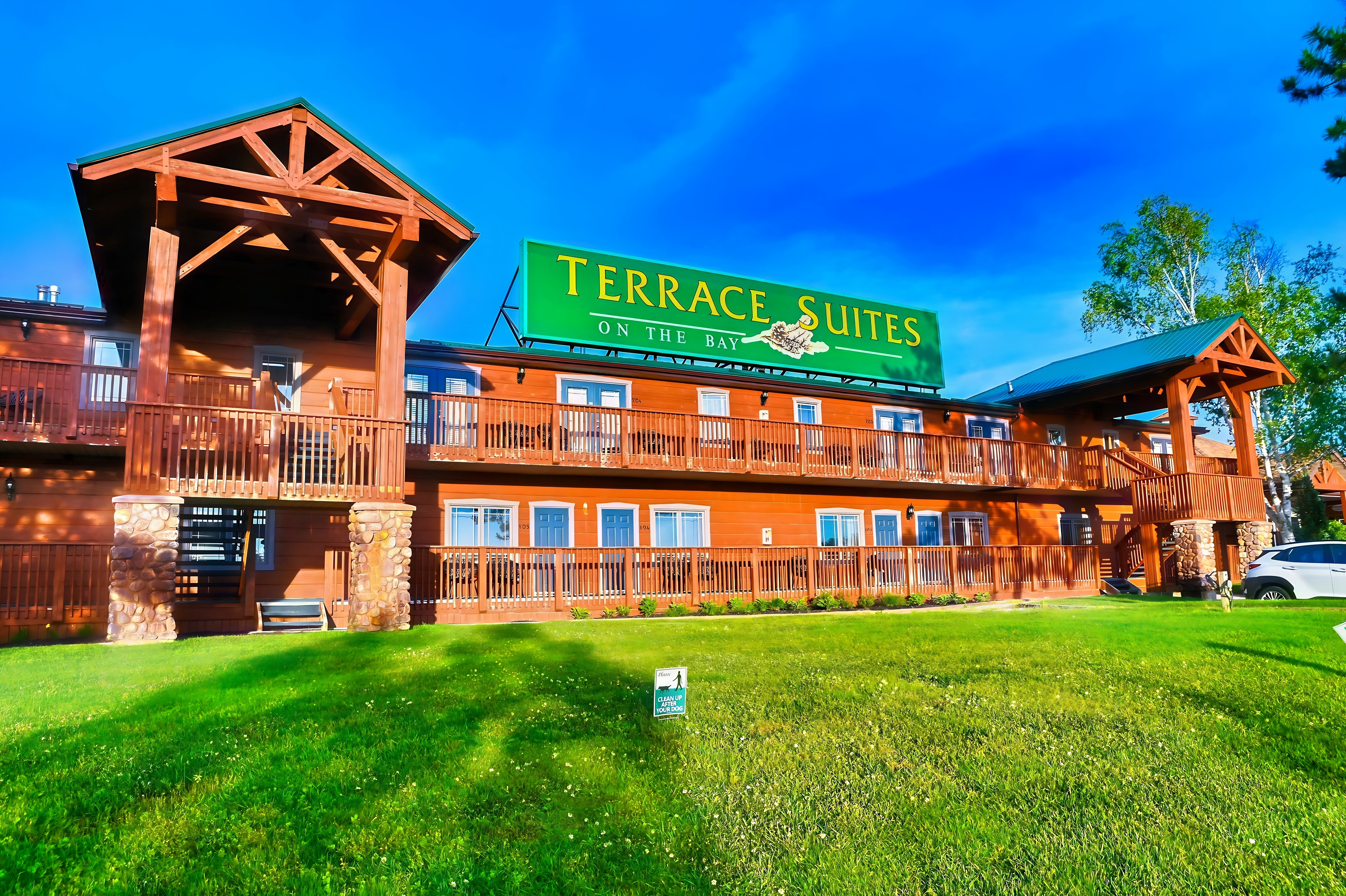 exterior wide view Terrace Suites