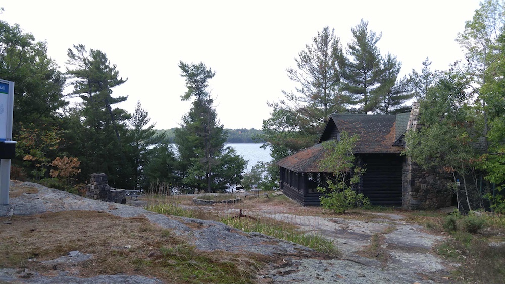 Old buildings looking out to Georgian Bay