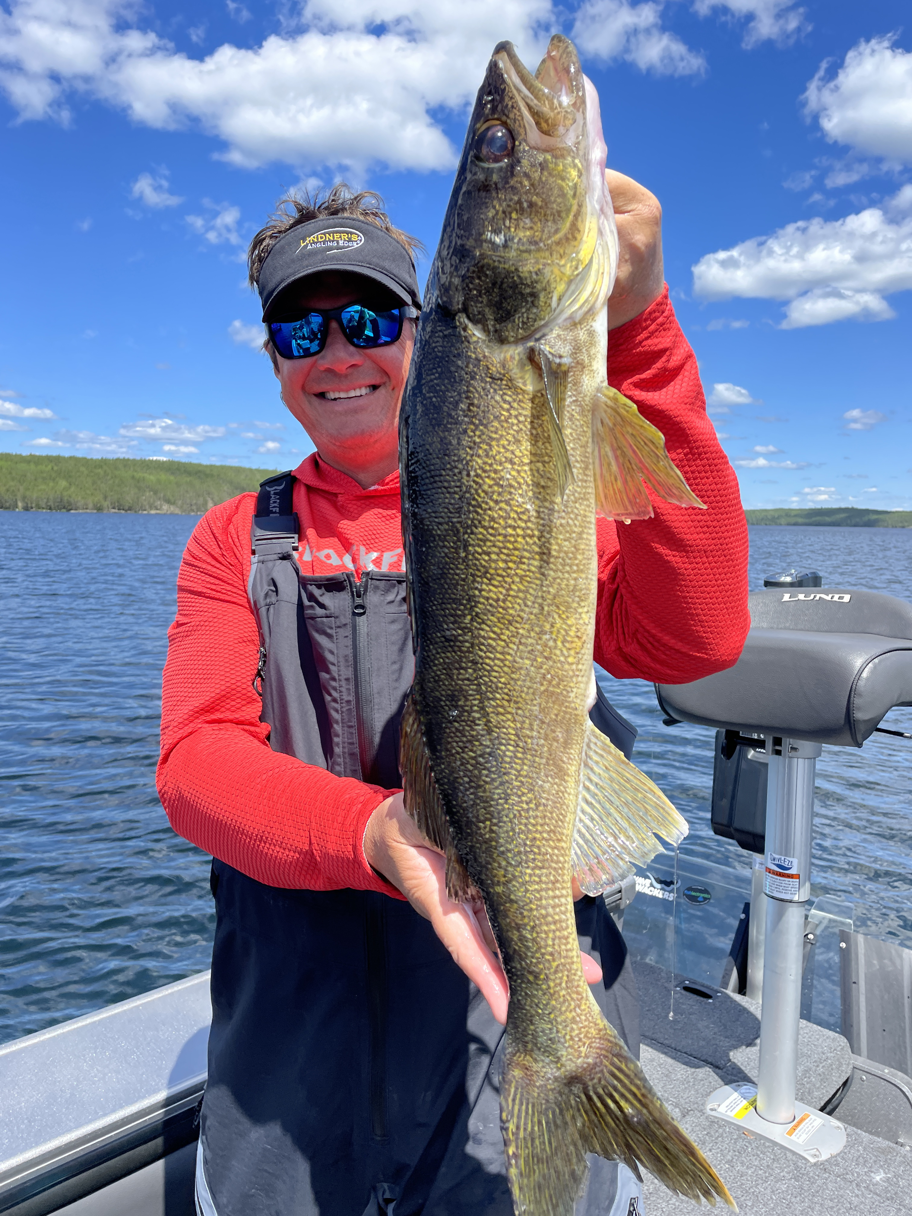 walleye fishing sunset