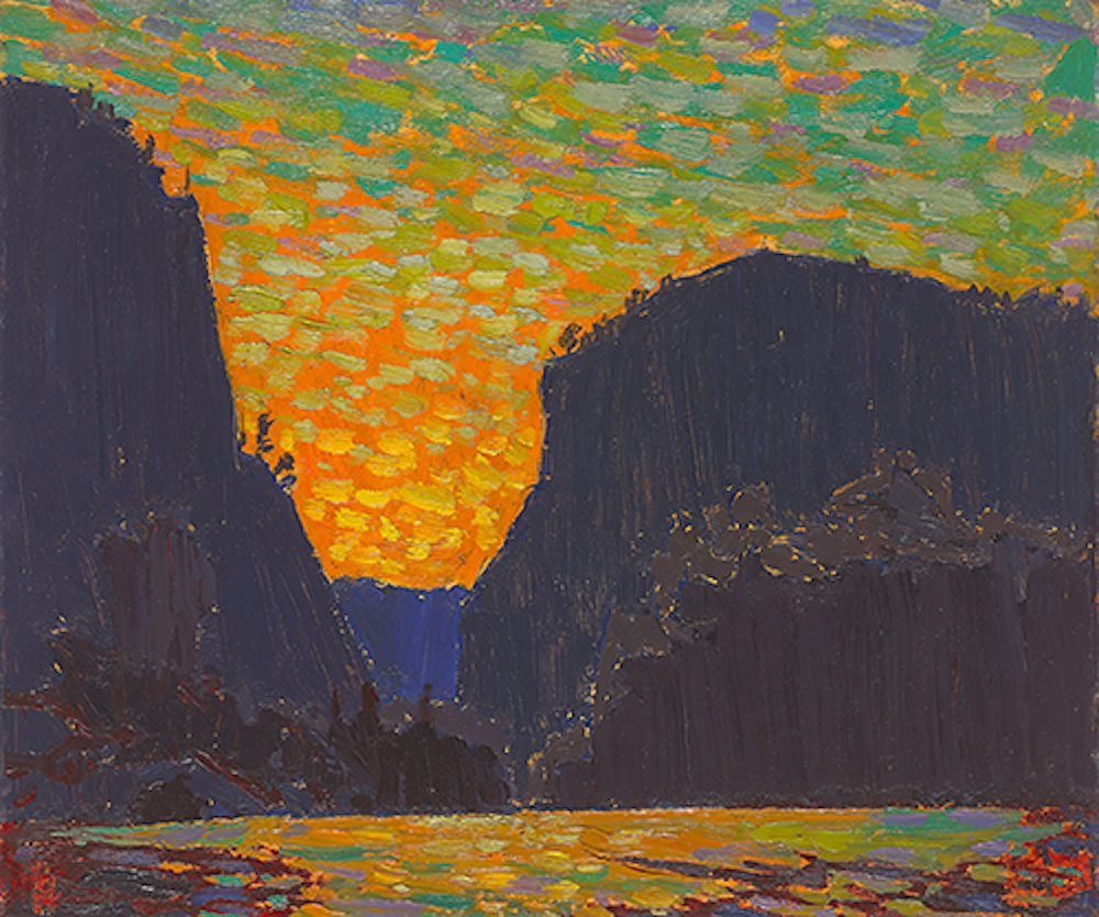 Petawawa Gorges, Night painting by Tom Thomson