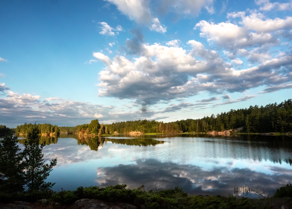 Still waters of a lake