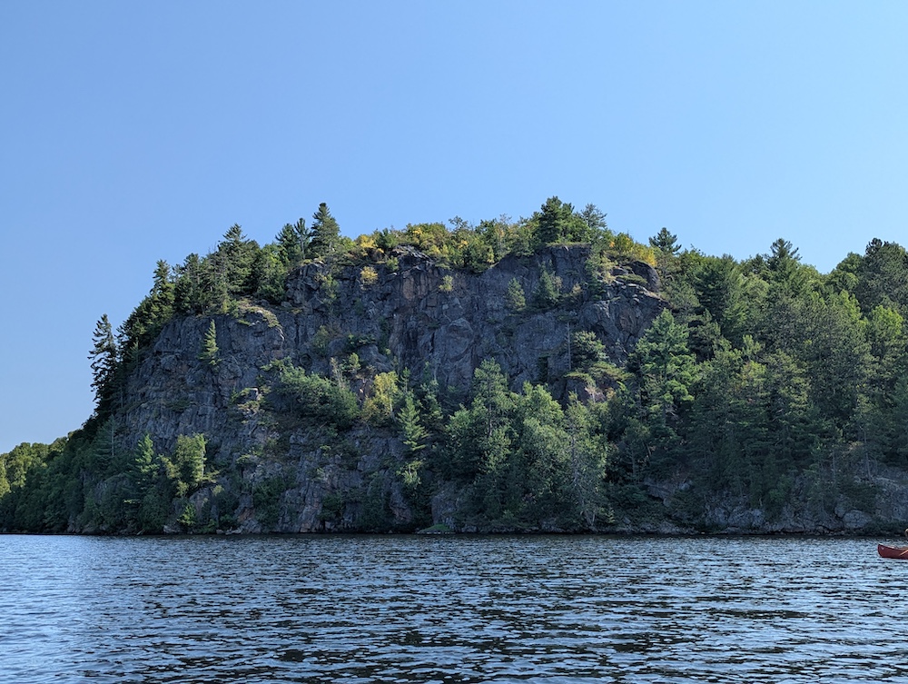 Bluff on Stormy Lake