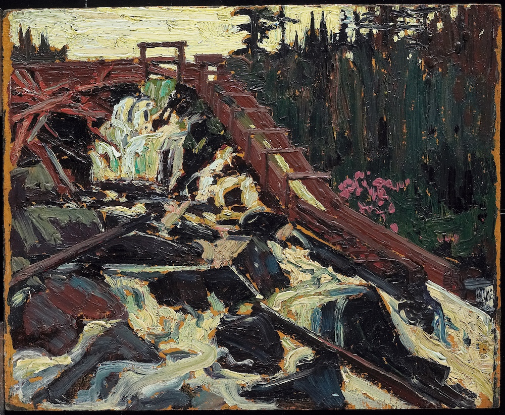 Timber Chute painting by Tom Thomson