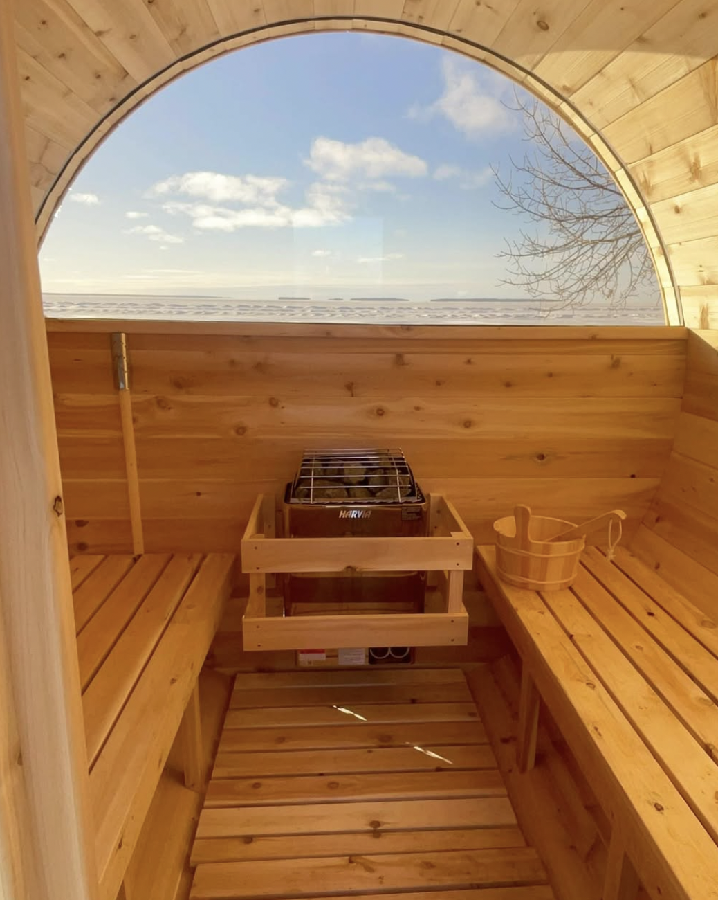 Lake Nipissing Views from the Sauna at The Finch