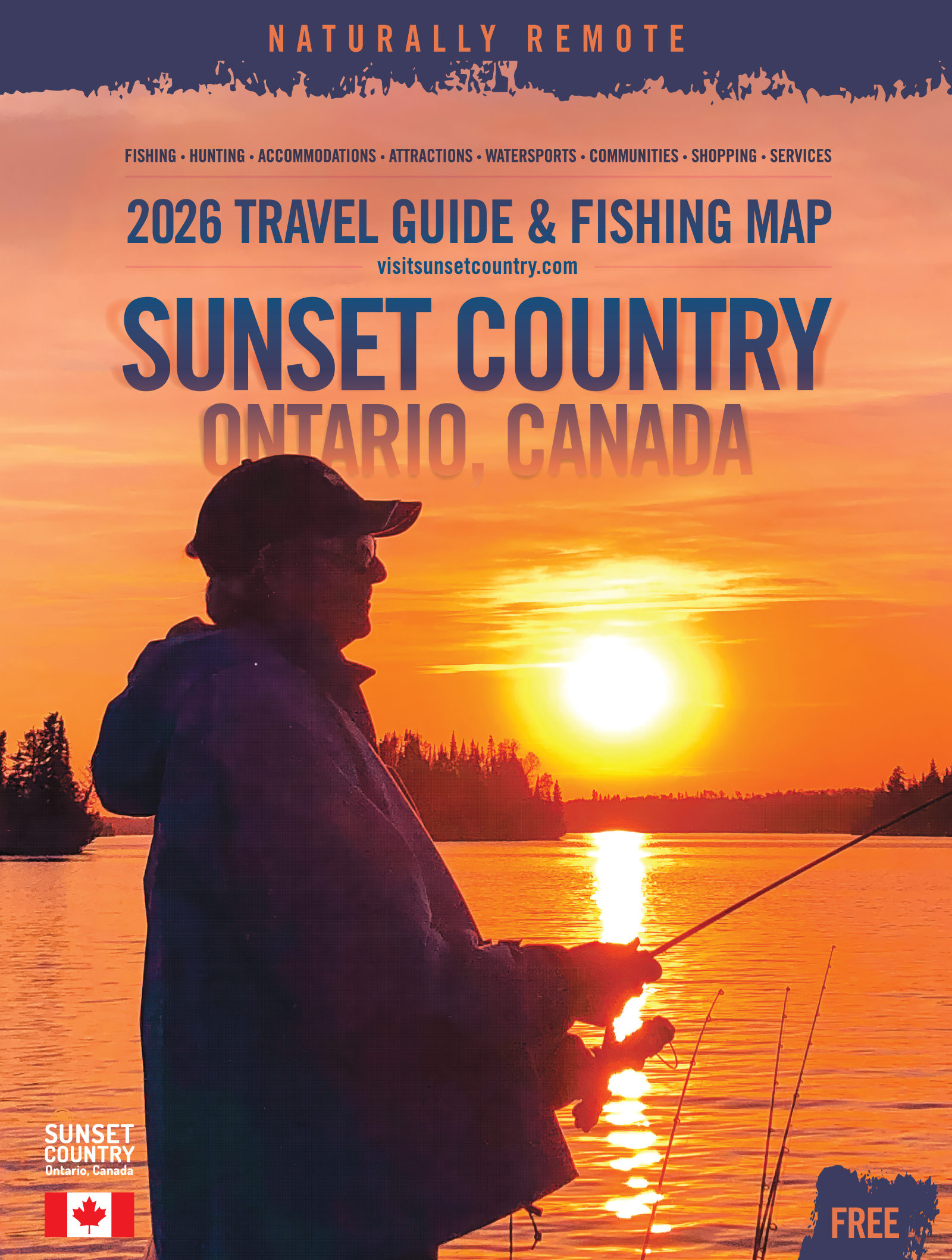 Get the free Sunset Country guide and fishing map sent to you in the mail.