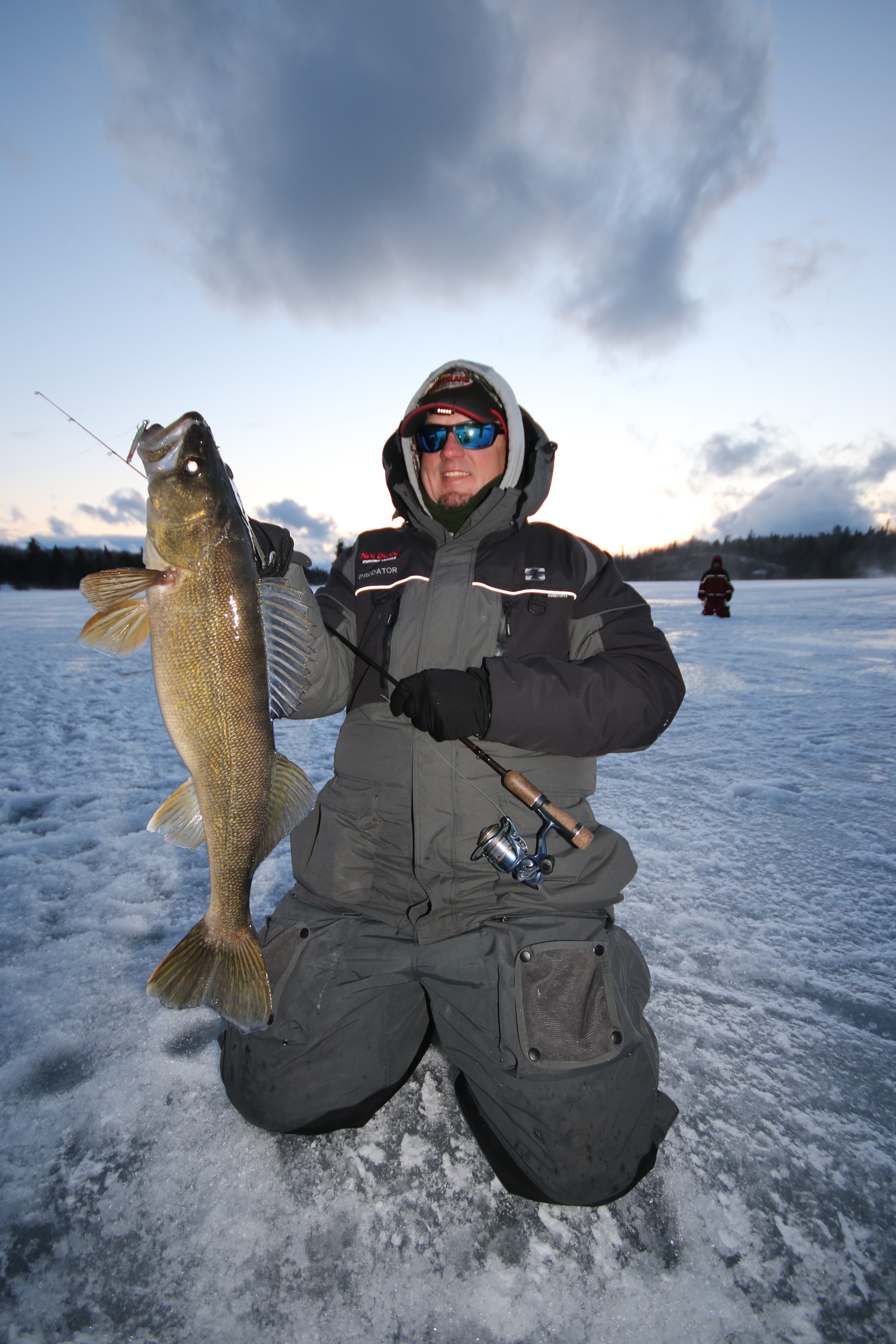 Ice fishing in Northwestern Ontario.