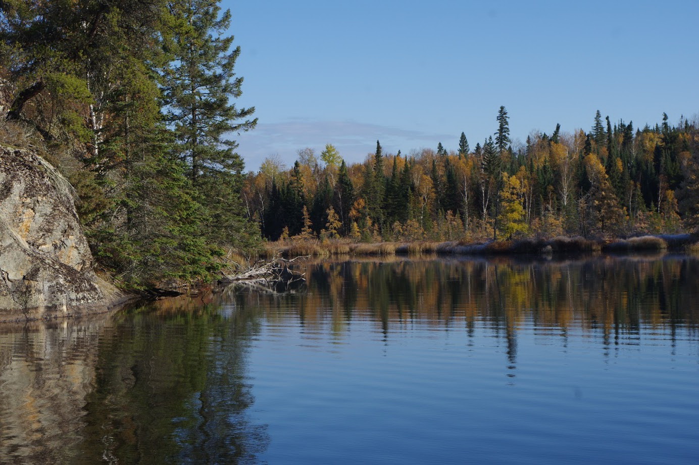 Freshwater lake in Ontario.