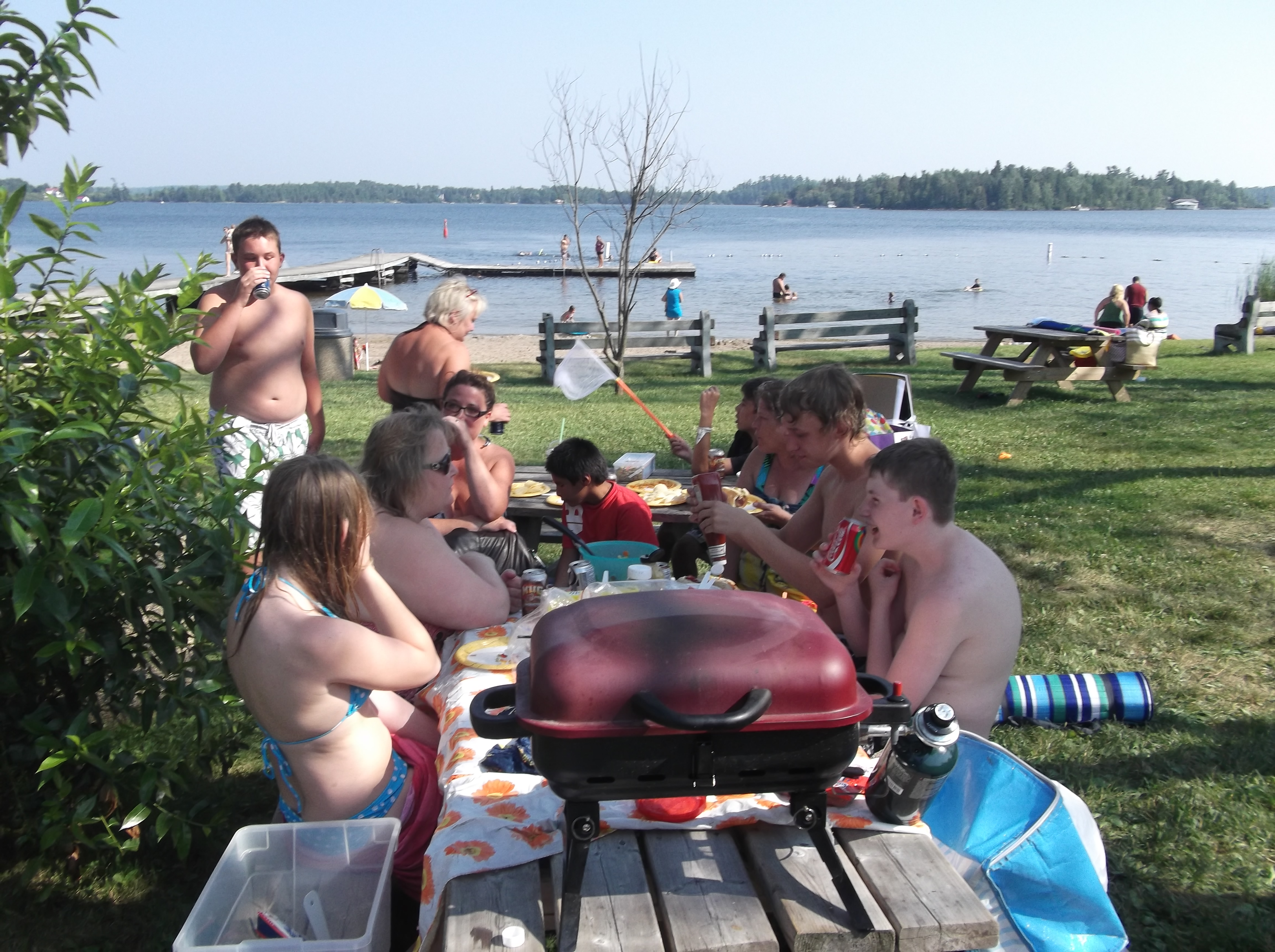 Enjoy a family picnic at the lakeside park.