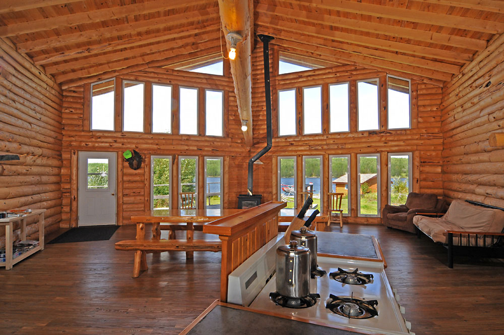 Great view from Trapline Lake Outpost Camp