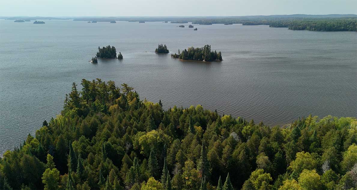 aerial view of Dinorwic Lake