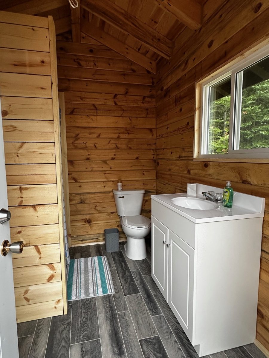 New shower house at Roger Lake Outpost