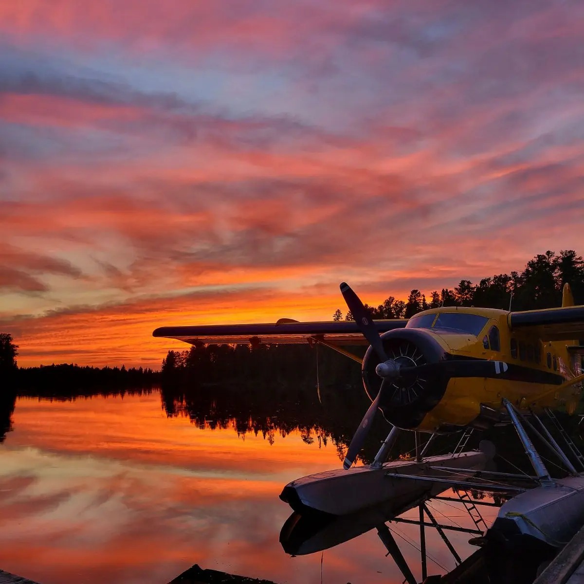 Fly-in to a remote outpost cabin.