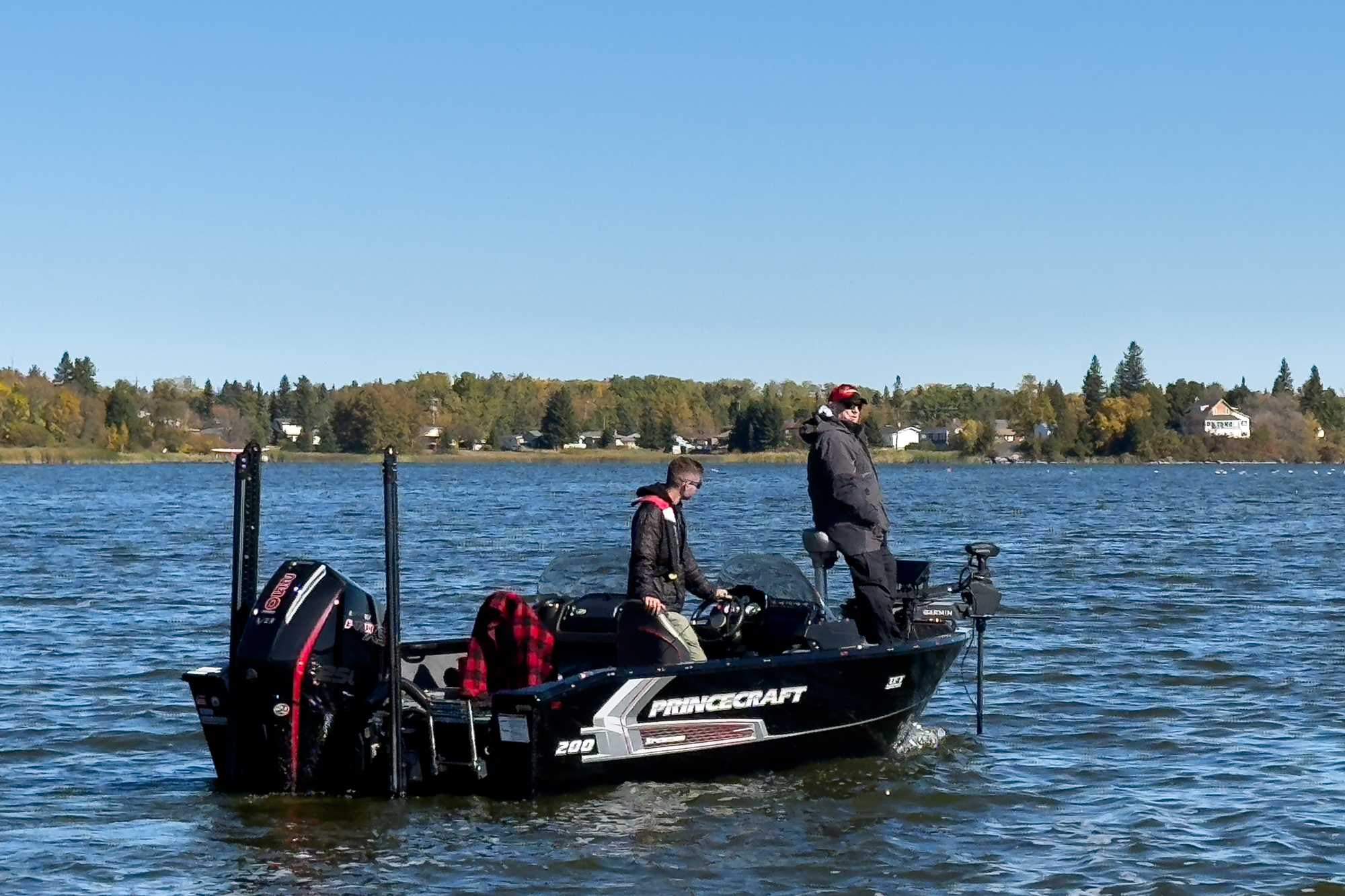 fishing from a pinecraft boat timmins ontario