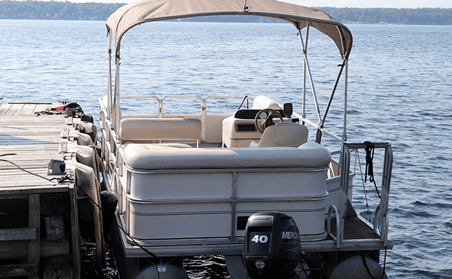 Gilbert Rentals 18 Pontoon docked