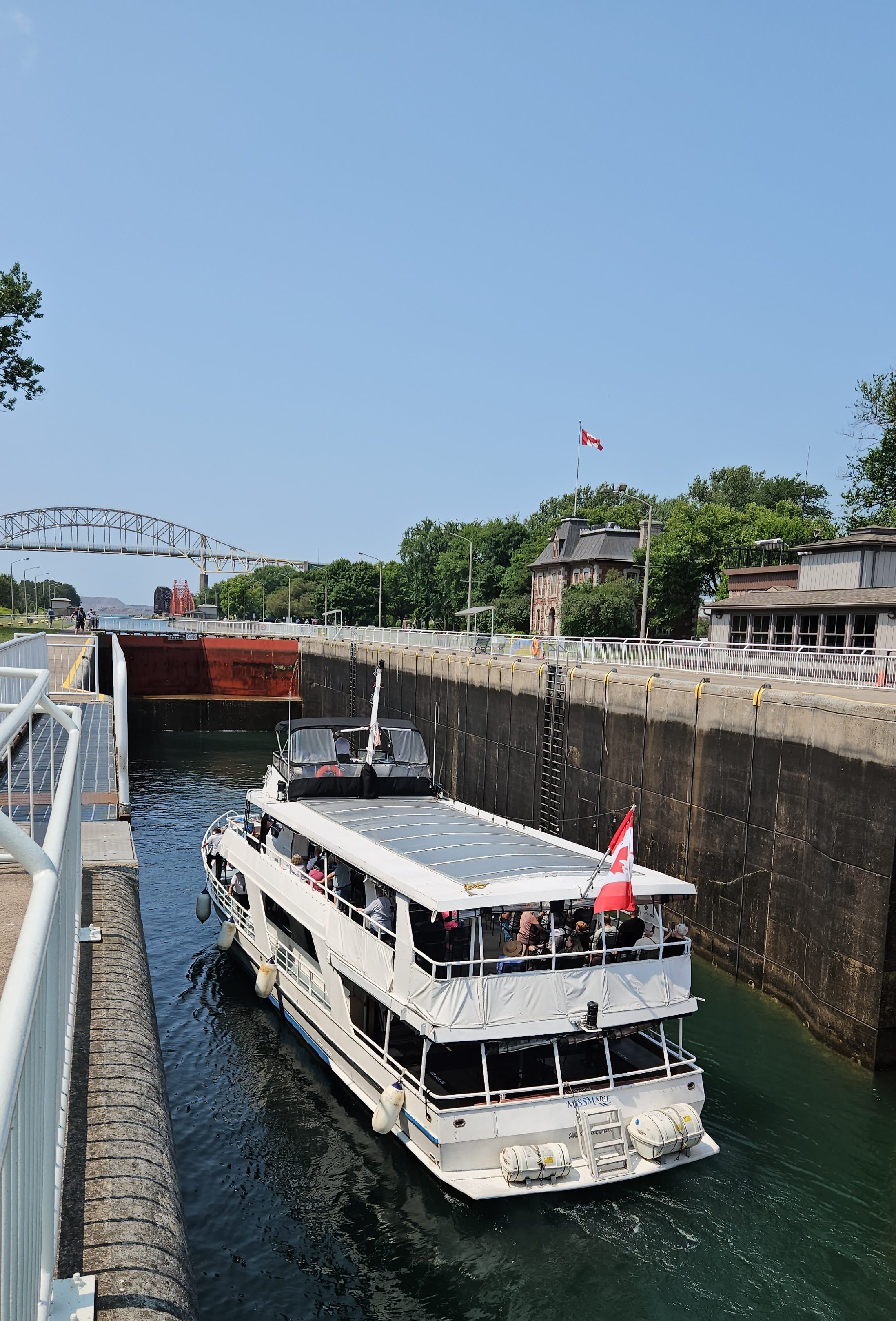 Small Cruise Down Soo Locks Photo by Nadine Robinson