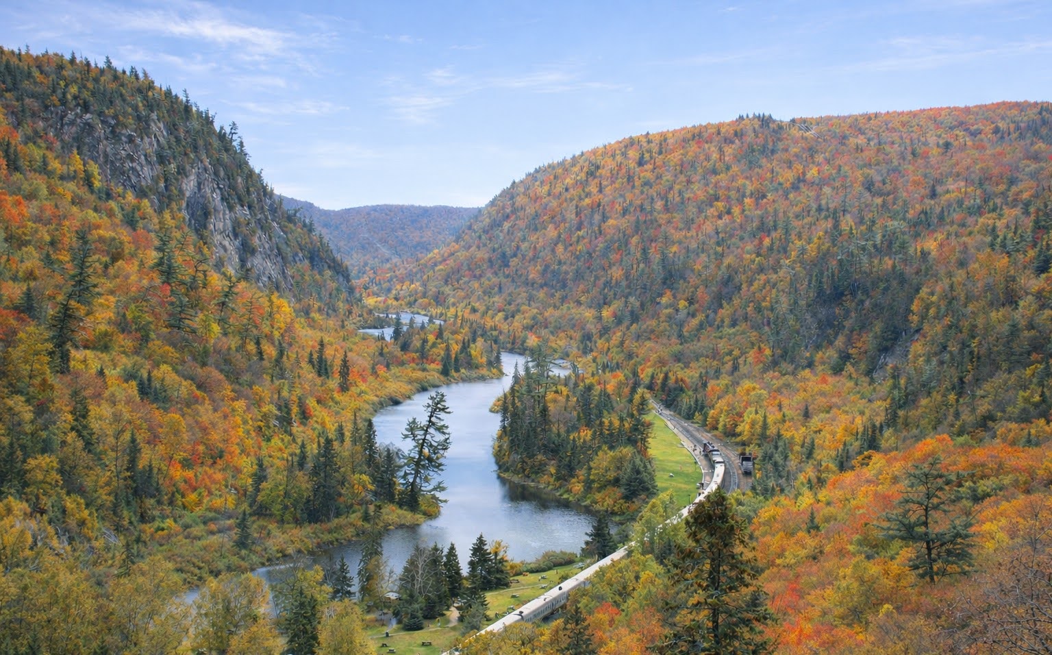 Aerial View of Agawa Canyon