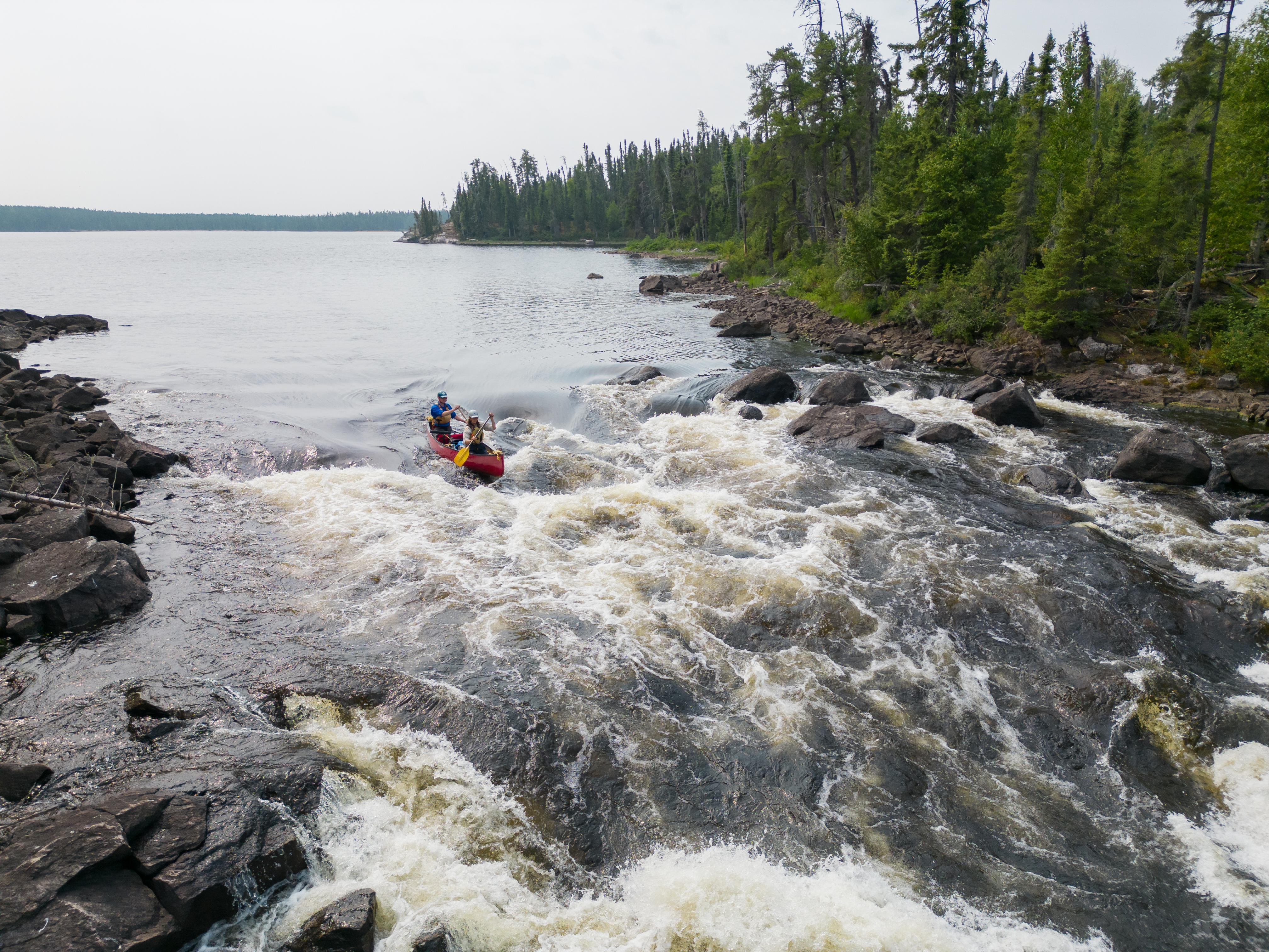We recommend you use a canoe outfitter if paddling our wilderness parks.
