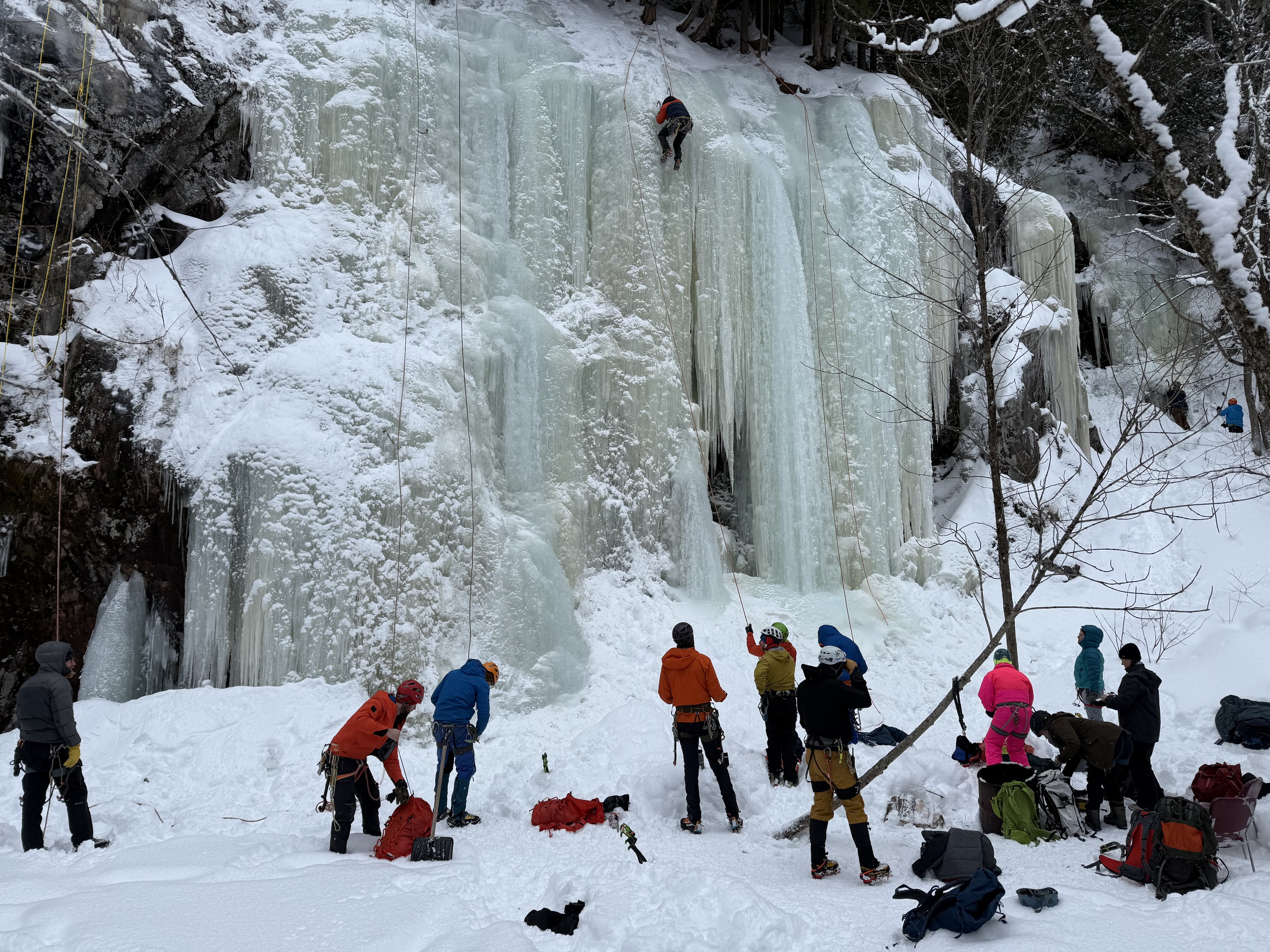 Team Ice Climbing Adventure Photo by Shaun Parent