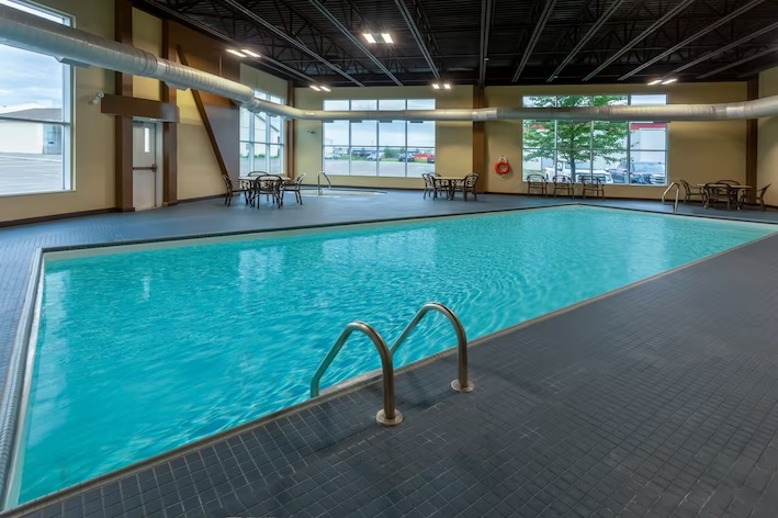 Pool at Microtel in Timmins
