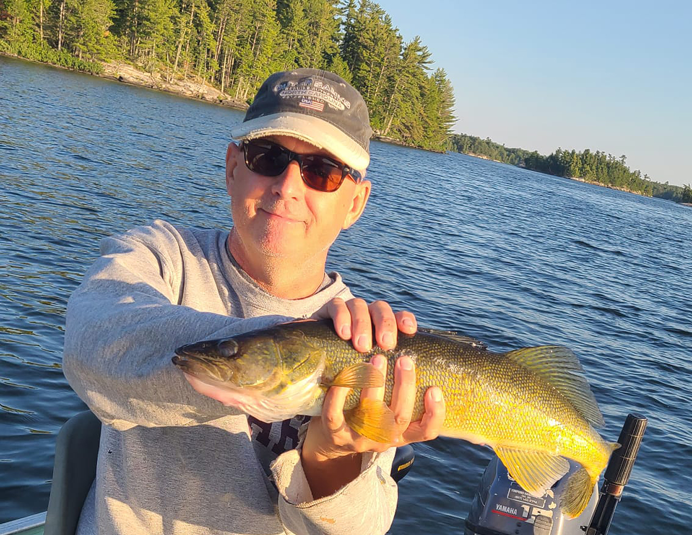 Mike with Walleye, Fishing, Photo by Lana Law