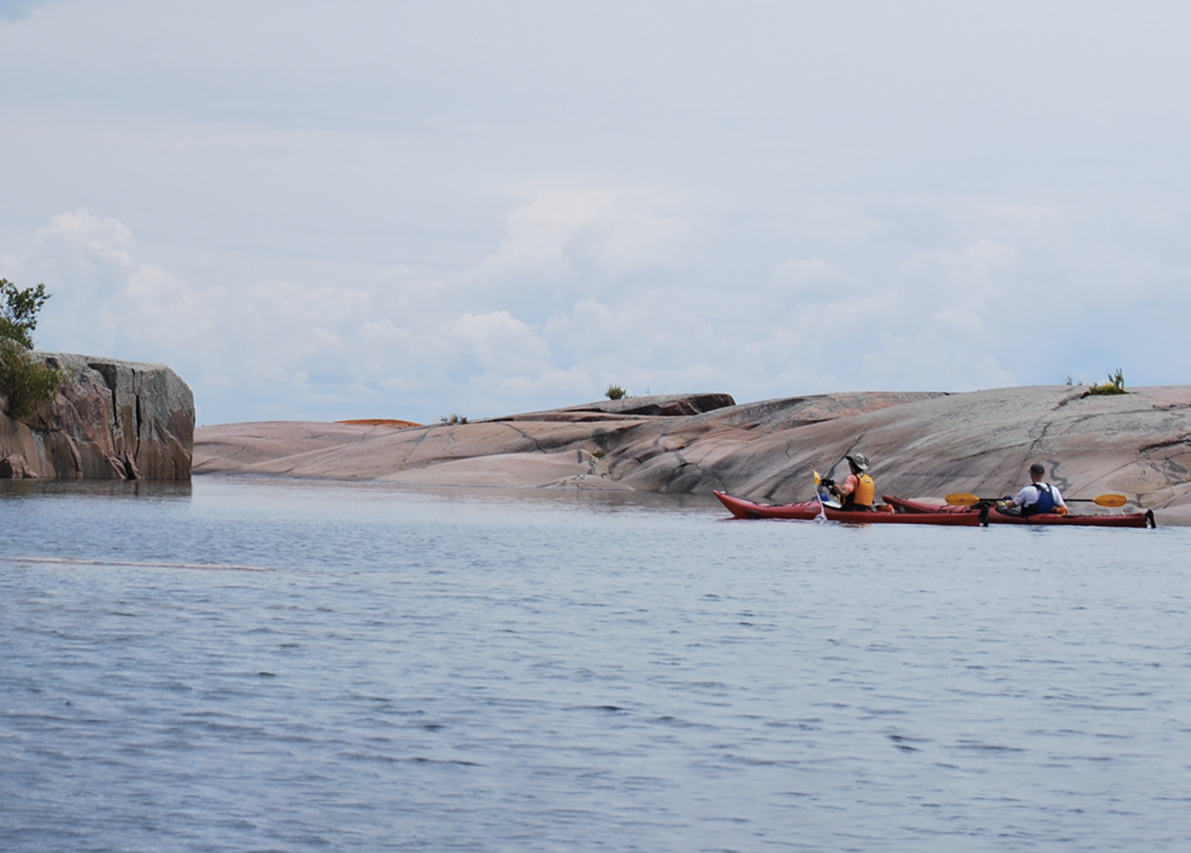 Paddling Killarney Channel with Point Grondine