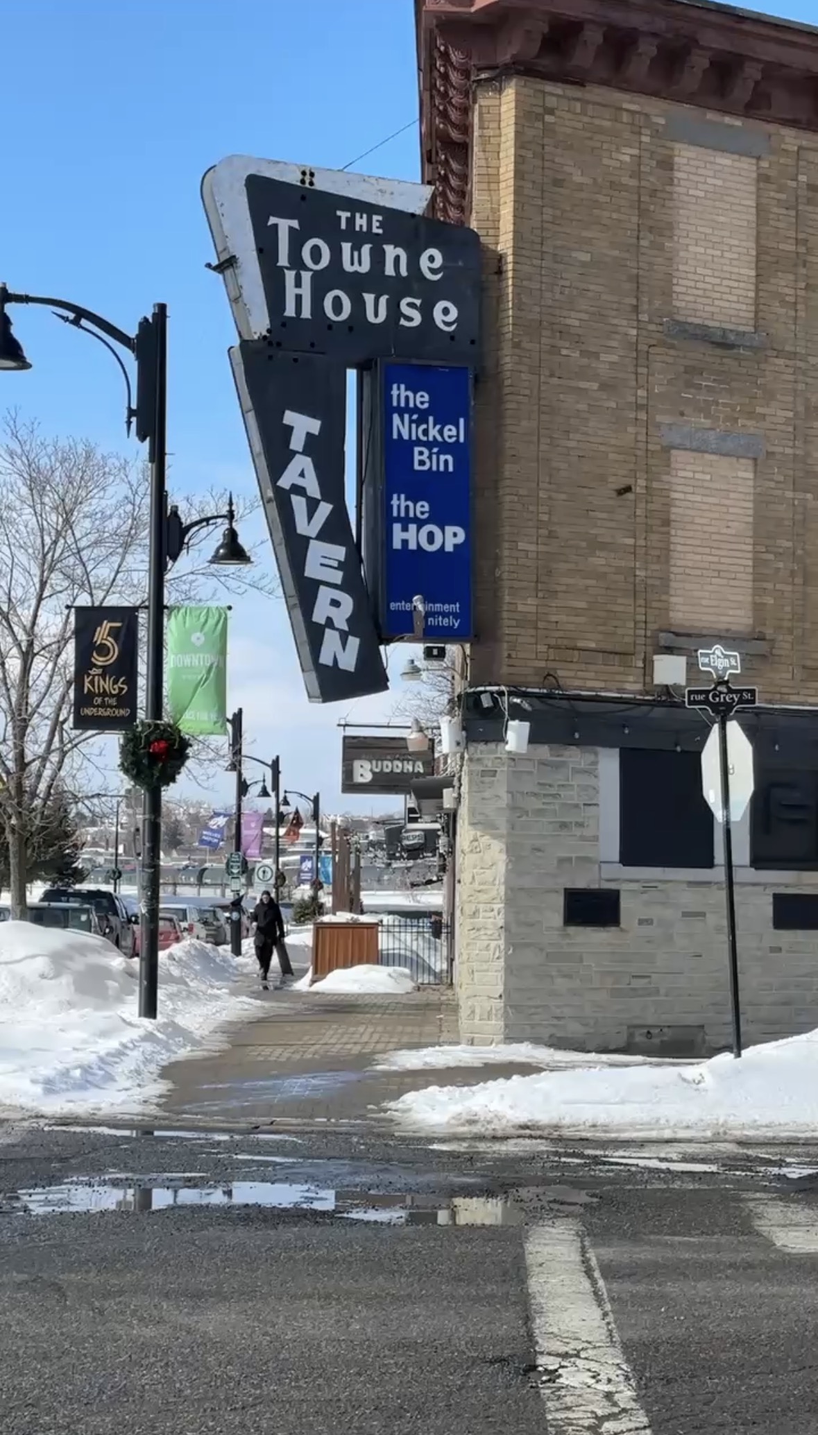 Townhouse Tavern & Laughing Buddha Signs