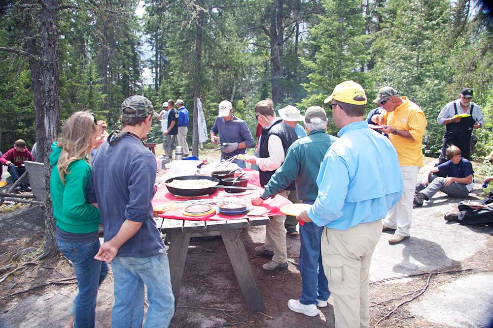 shore lunch gathering