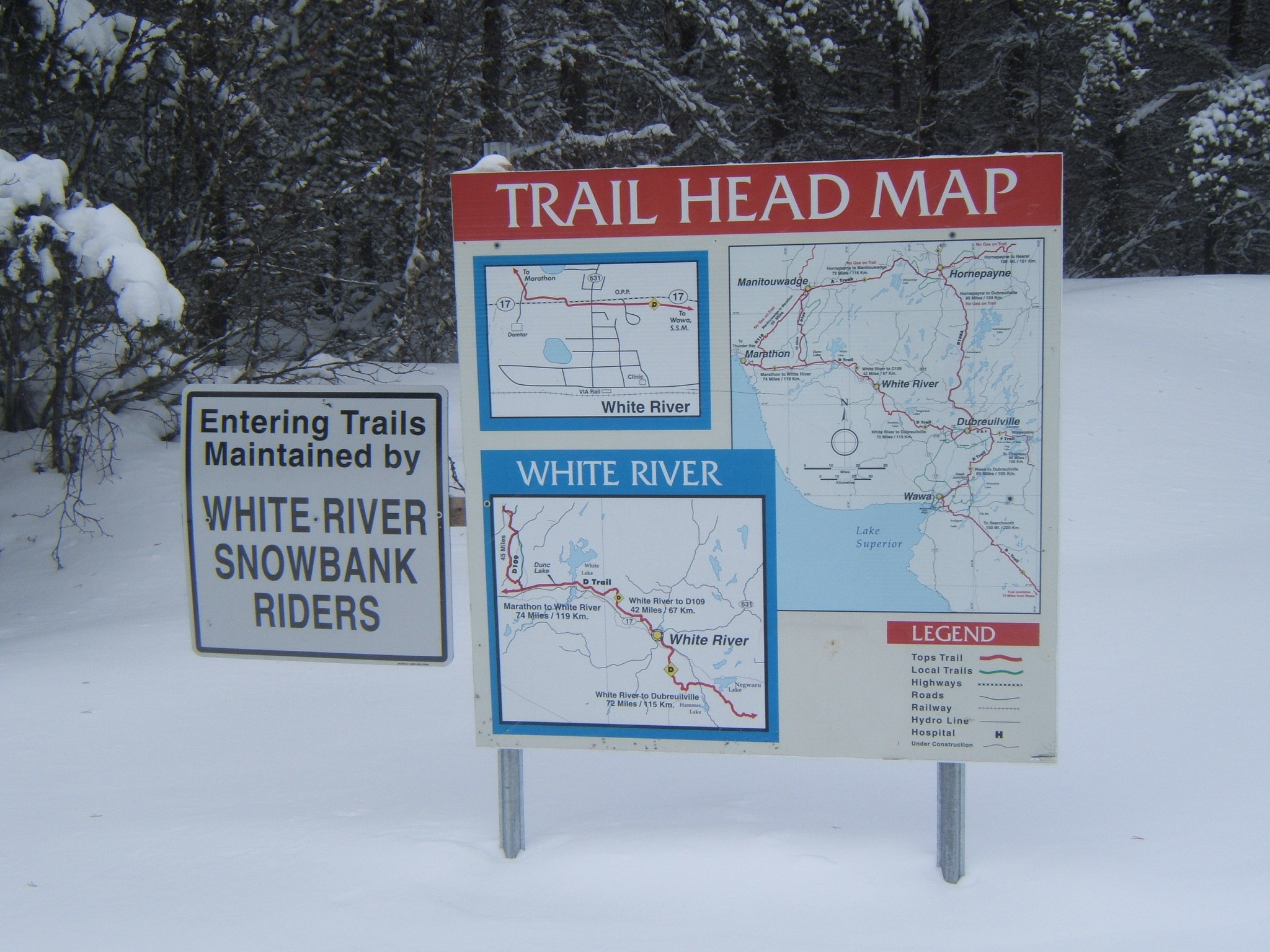white river trail map