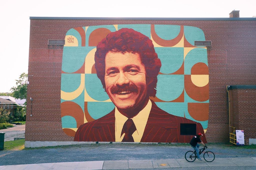 Mural of Alex Trebek