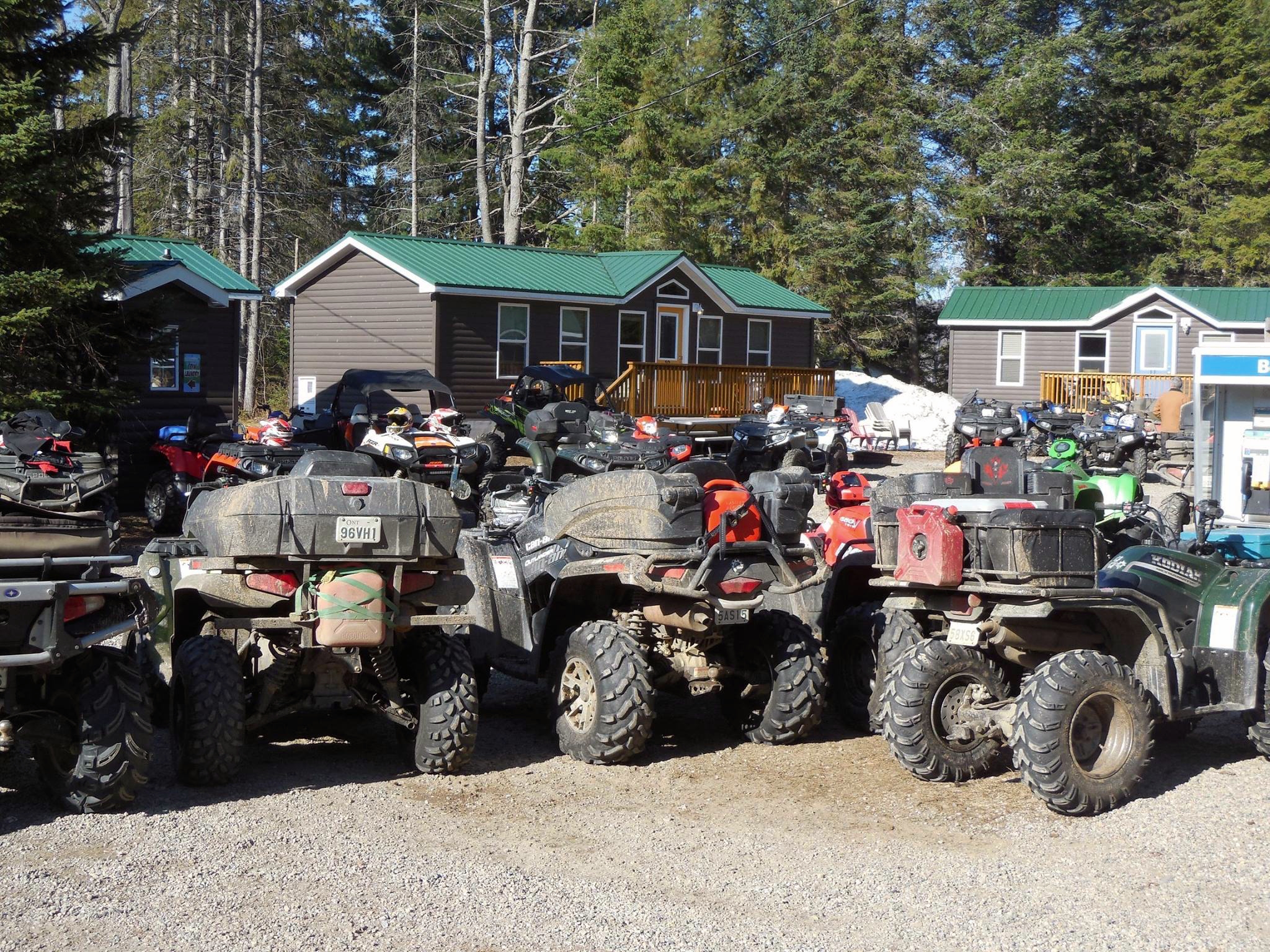 ATVs at Kearney, Ontario's Edgewater Park Lodge