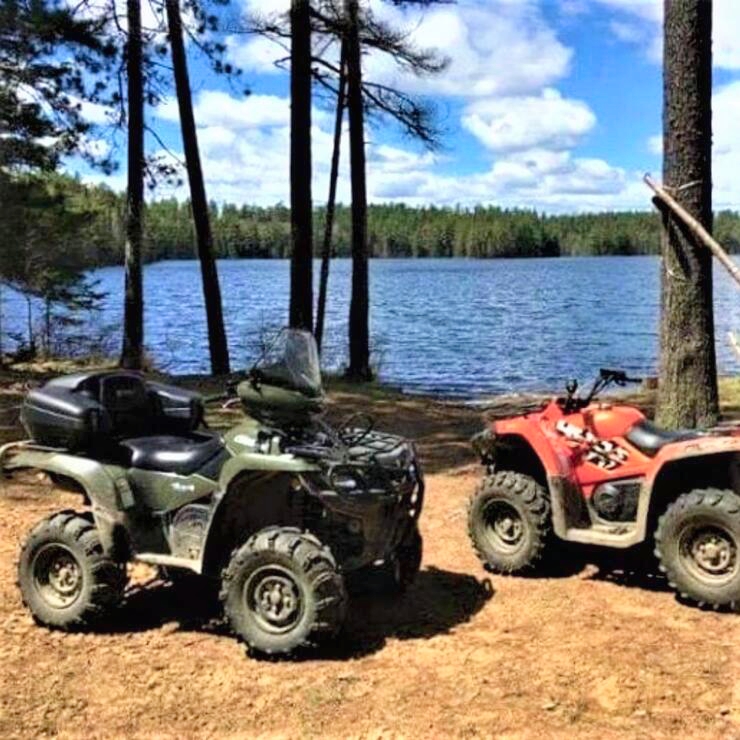 ATVs at Mattawa River Resort Ontario
