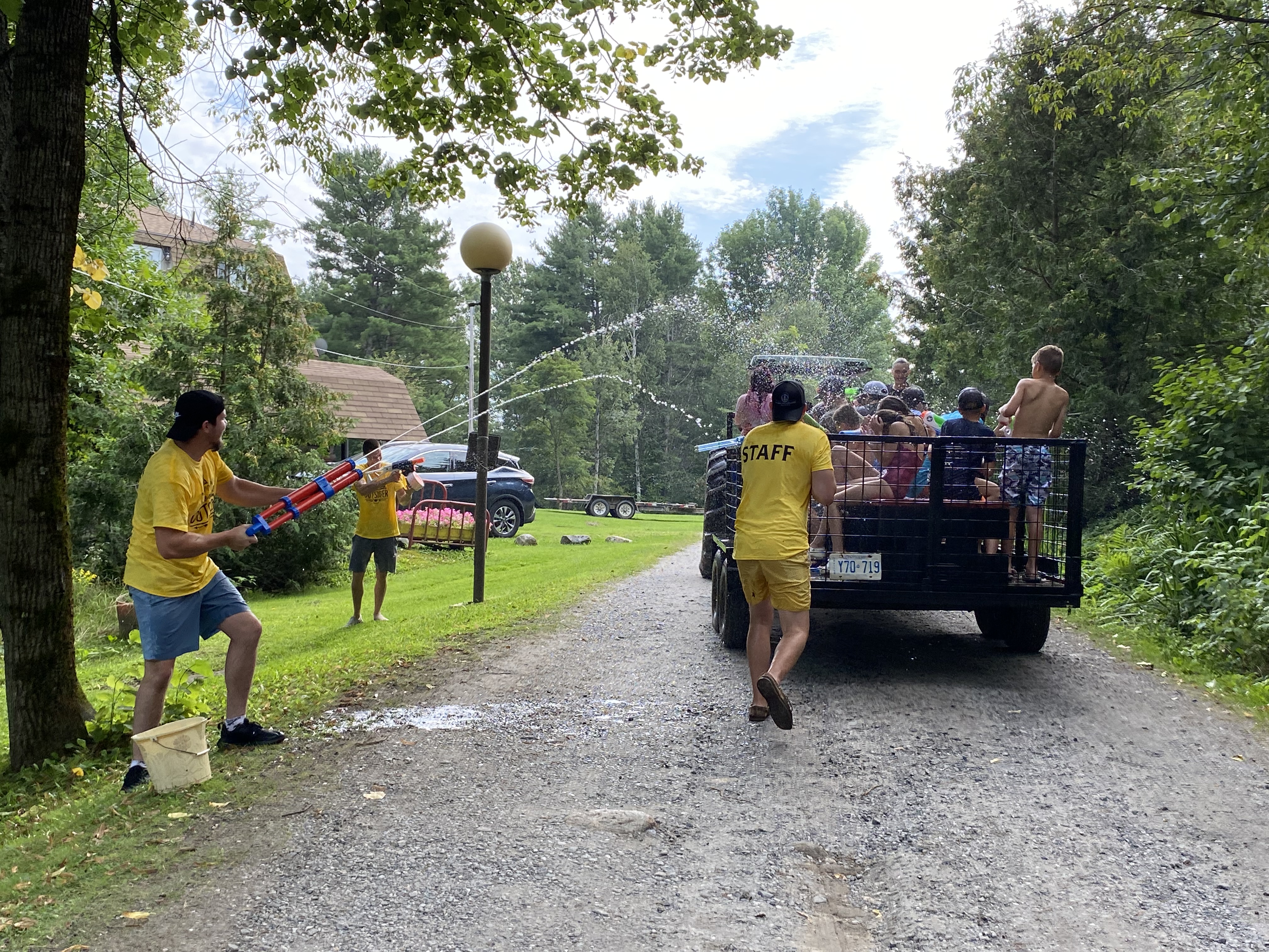 fun times at KOA family friendly RV campground Parry Sound Ontario
