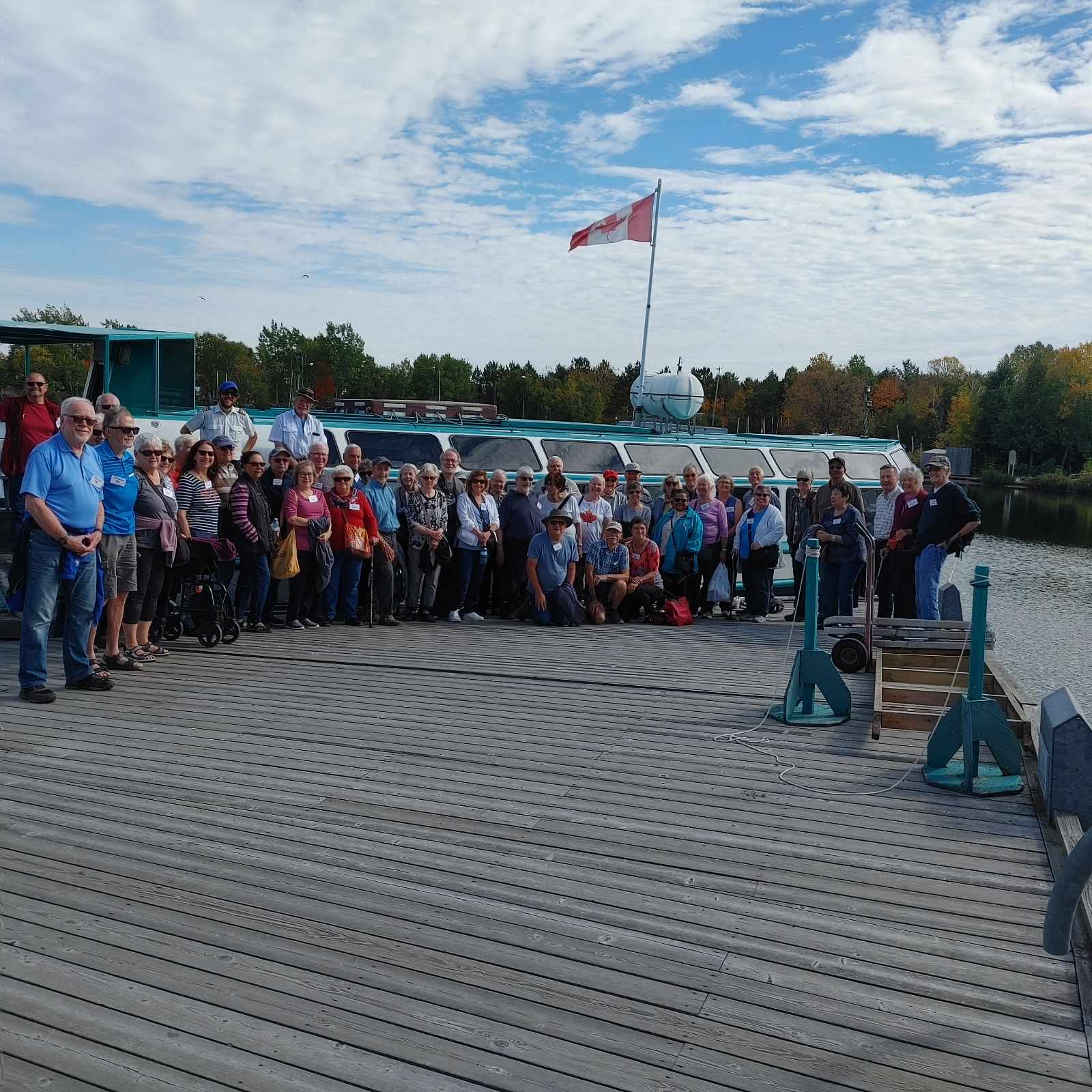 Tour group on the William Ramsey