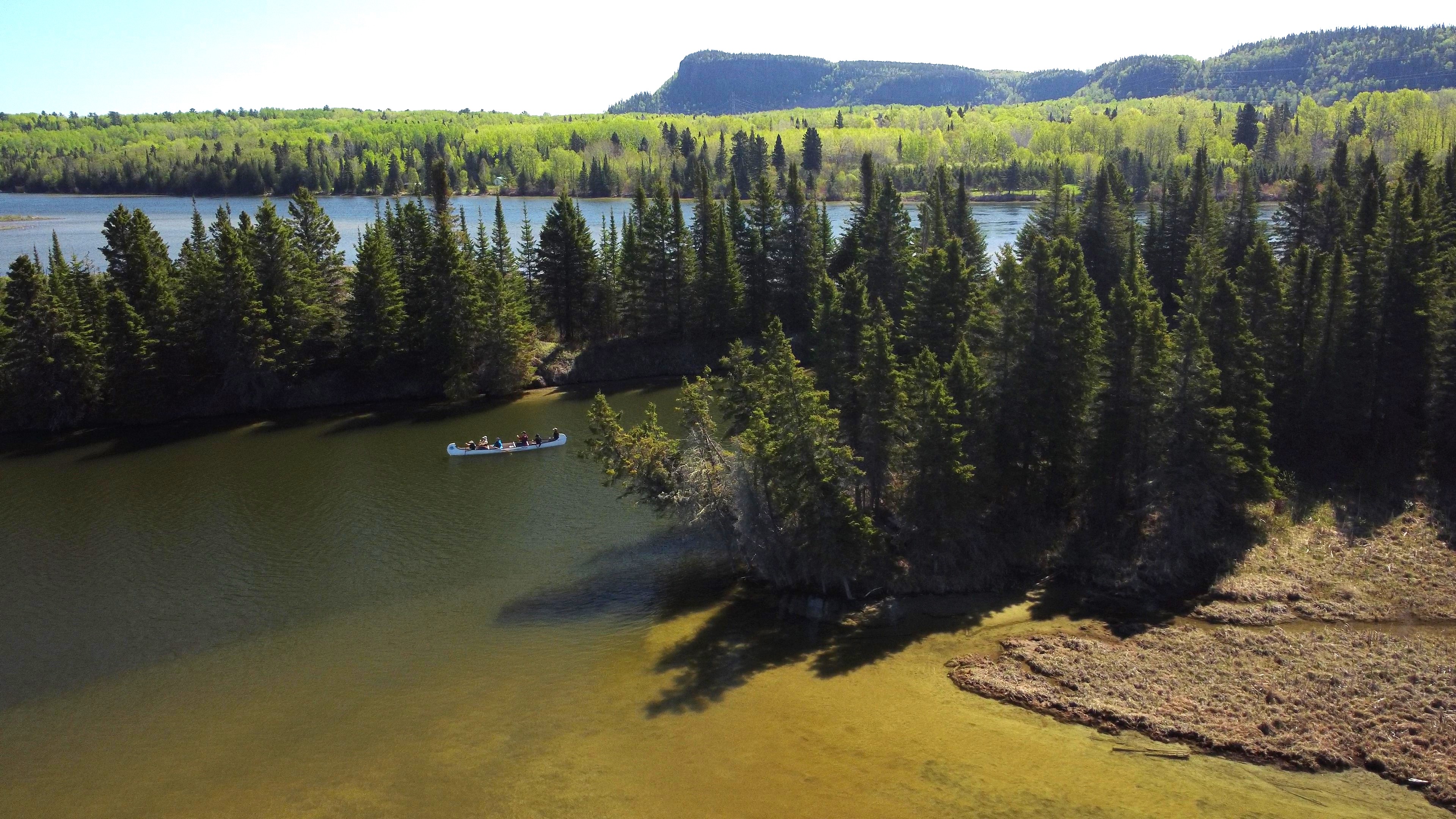 Voyageur Canoe on Nipigon River