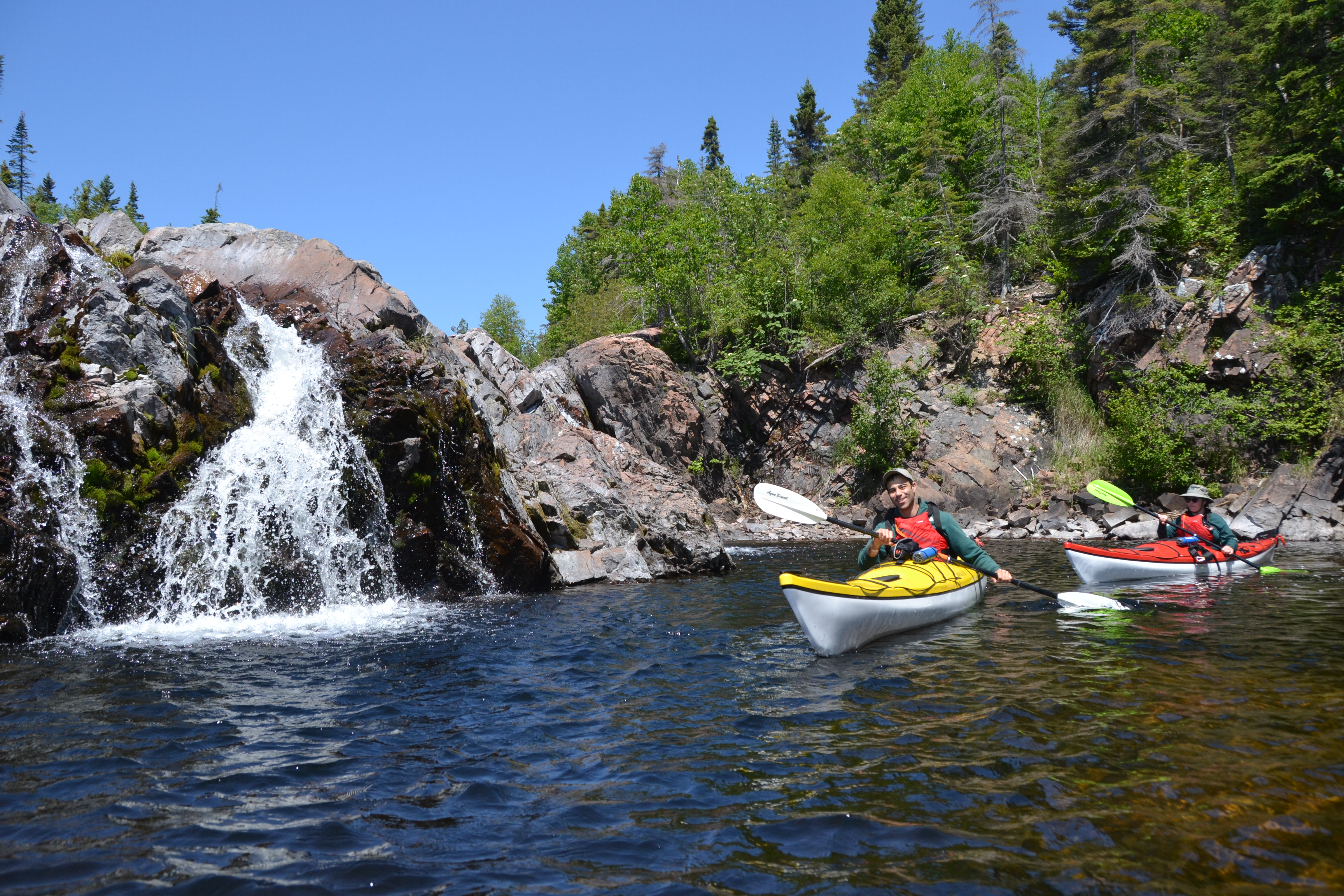Bottom of Aguasabon Falls Kayaking